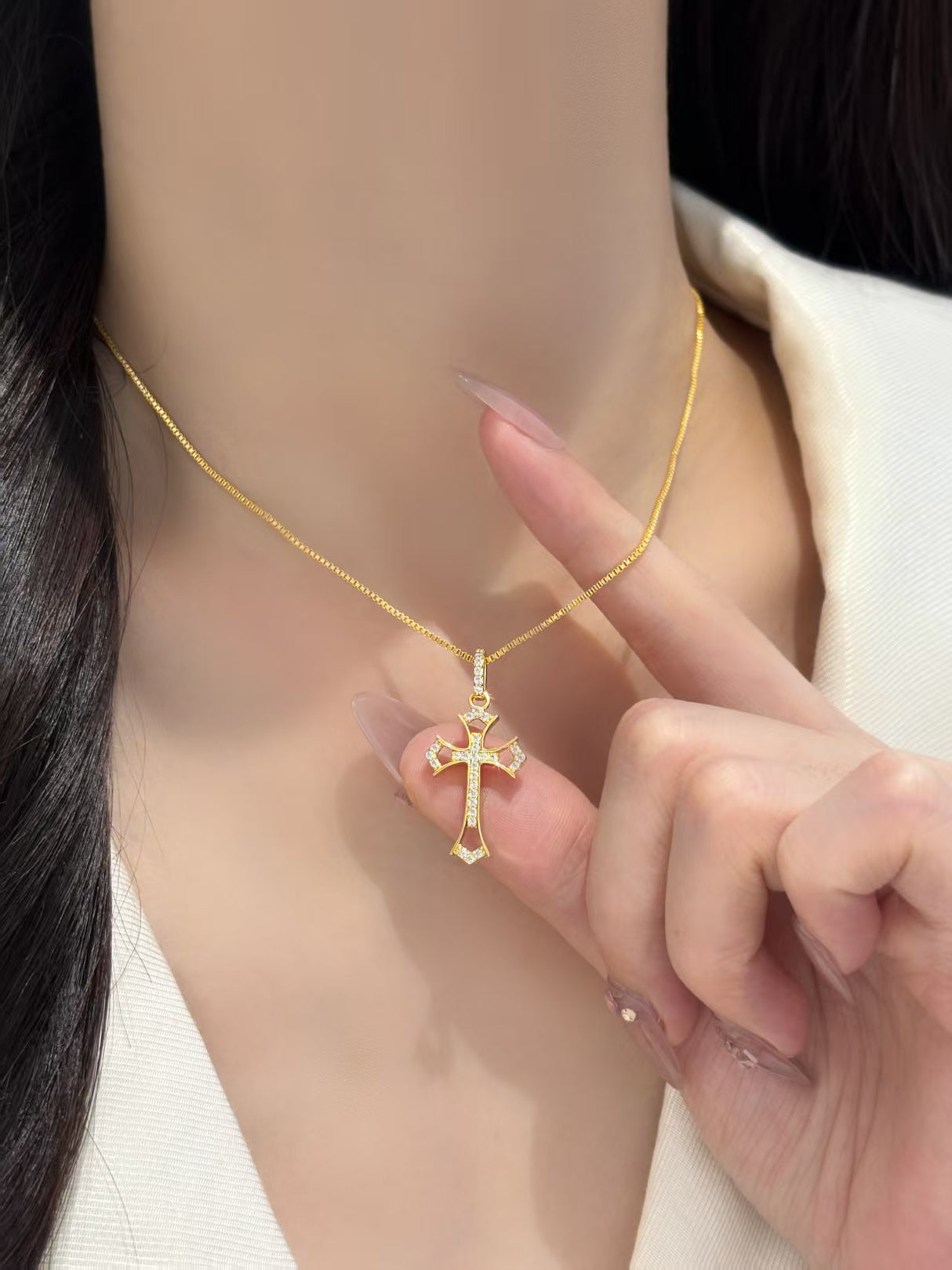 Gold Cross Necklace
