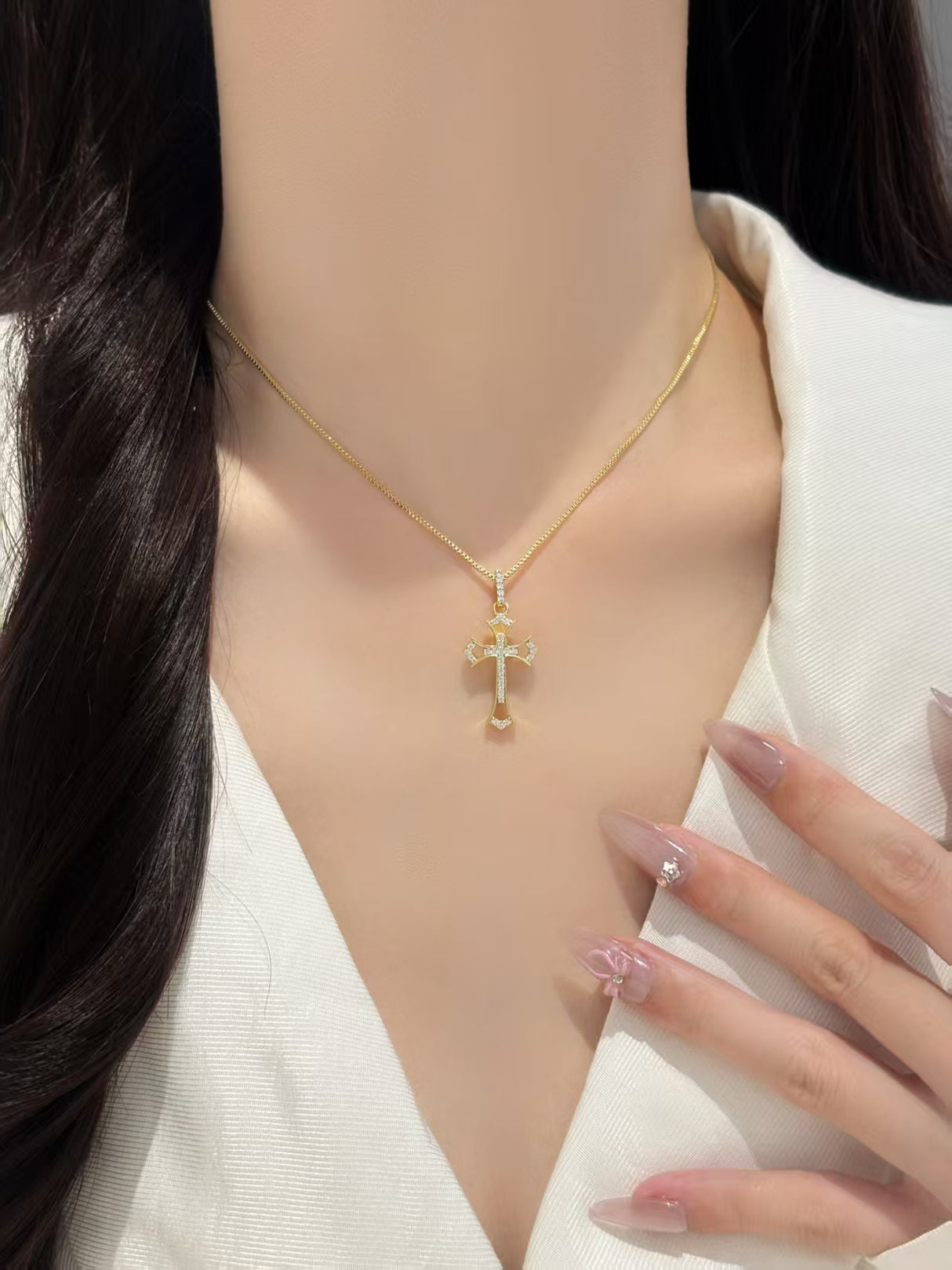 Gold Cross Necklace