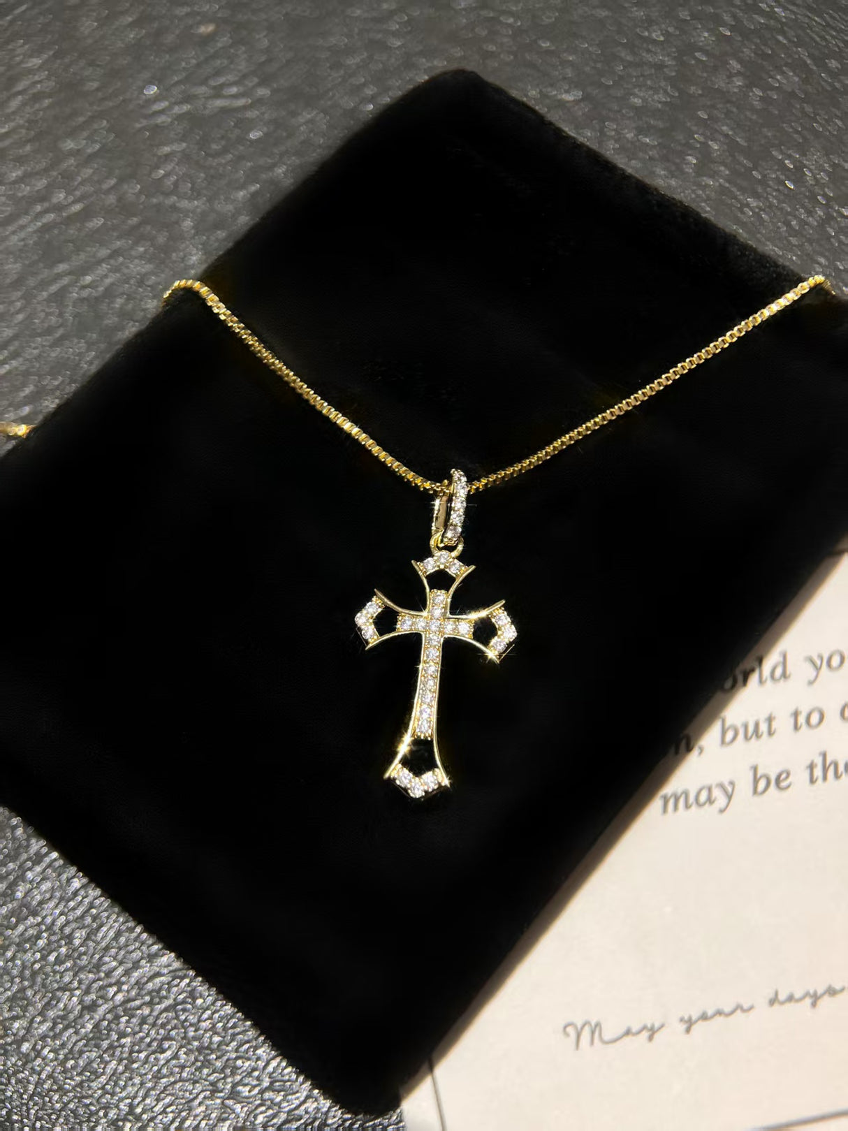 Gold Cross Necklace