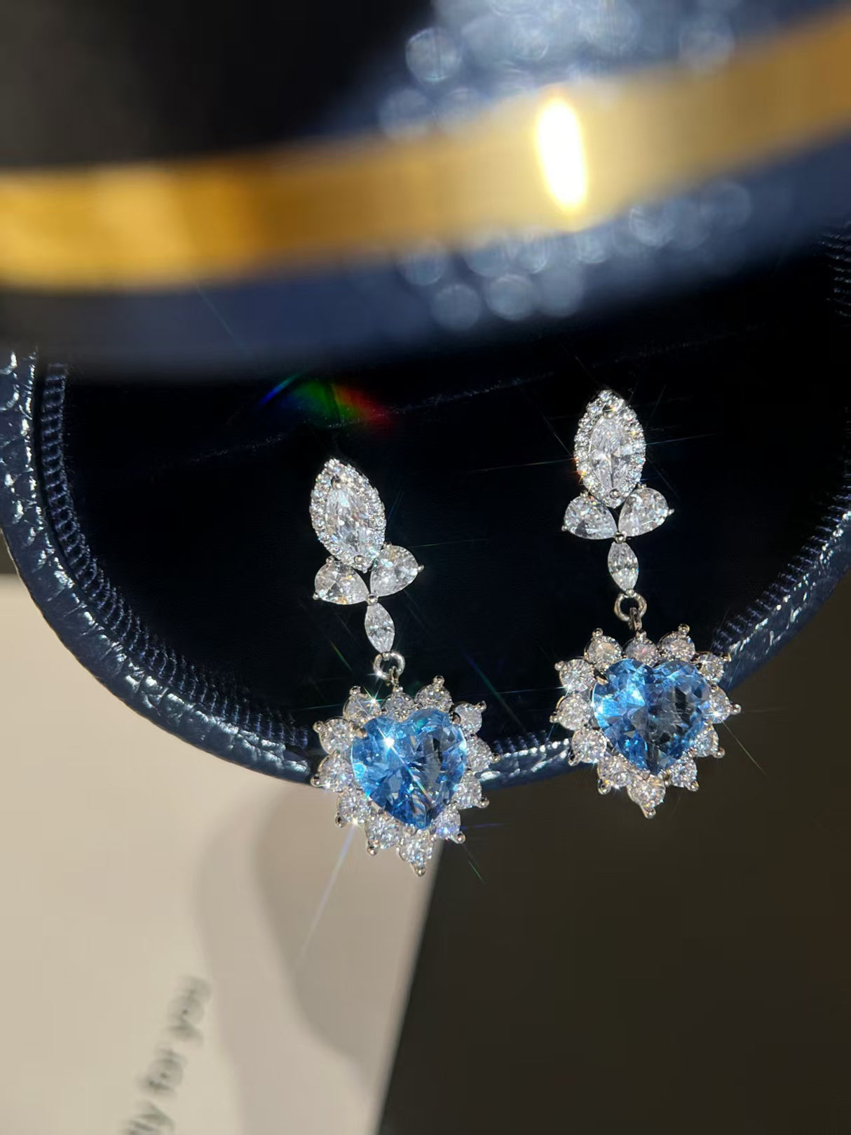 lcy - Light Butterfly Drop Earrings