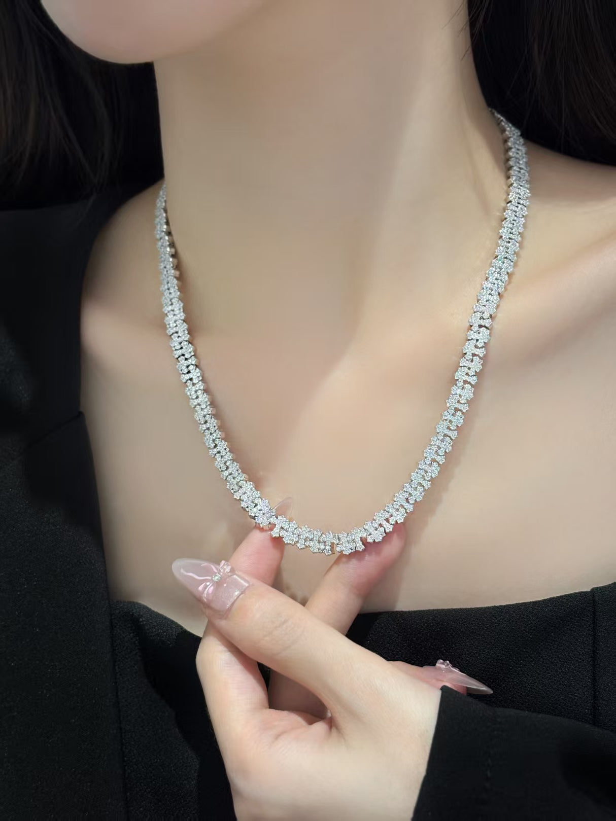 Broken Brick Inlaid Necklace