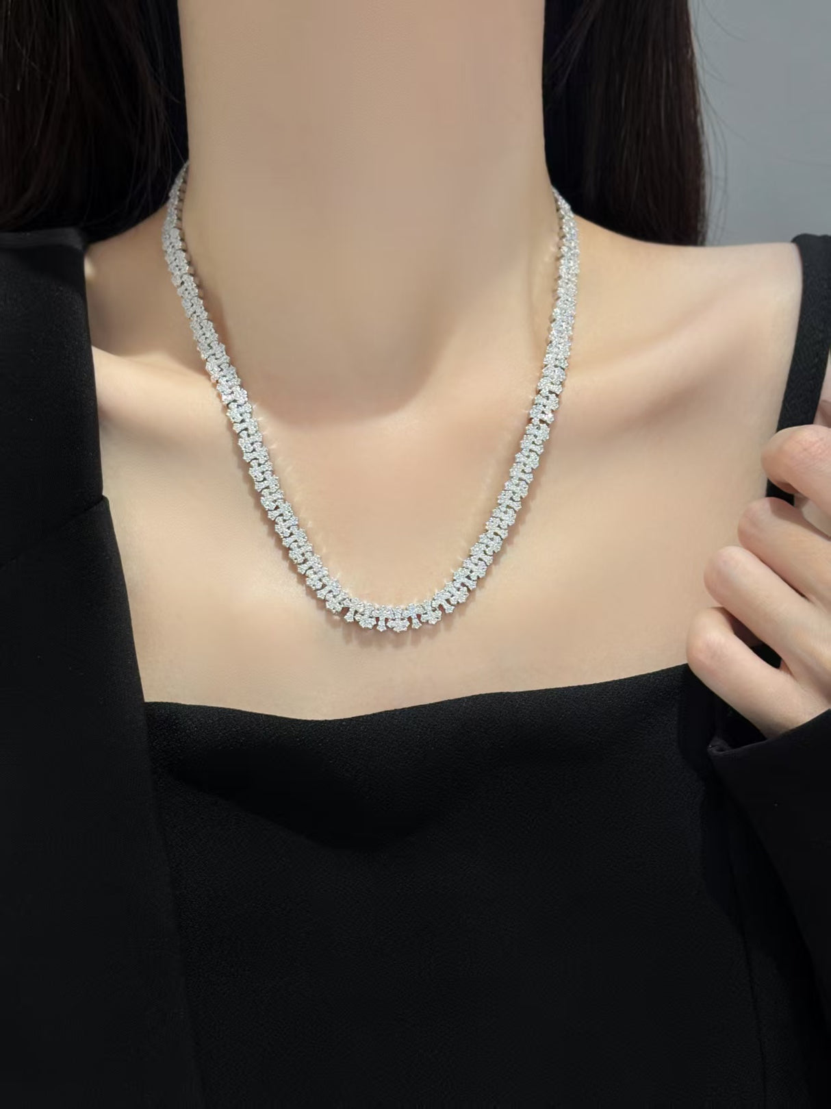 Broken Brick Inlaid Necklace