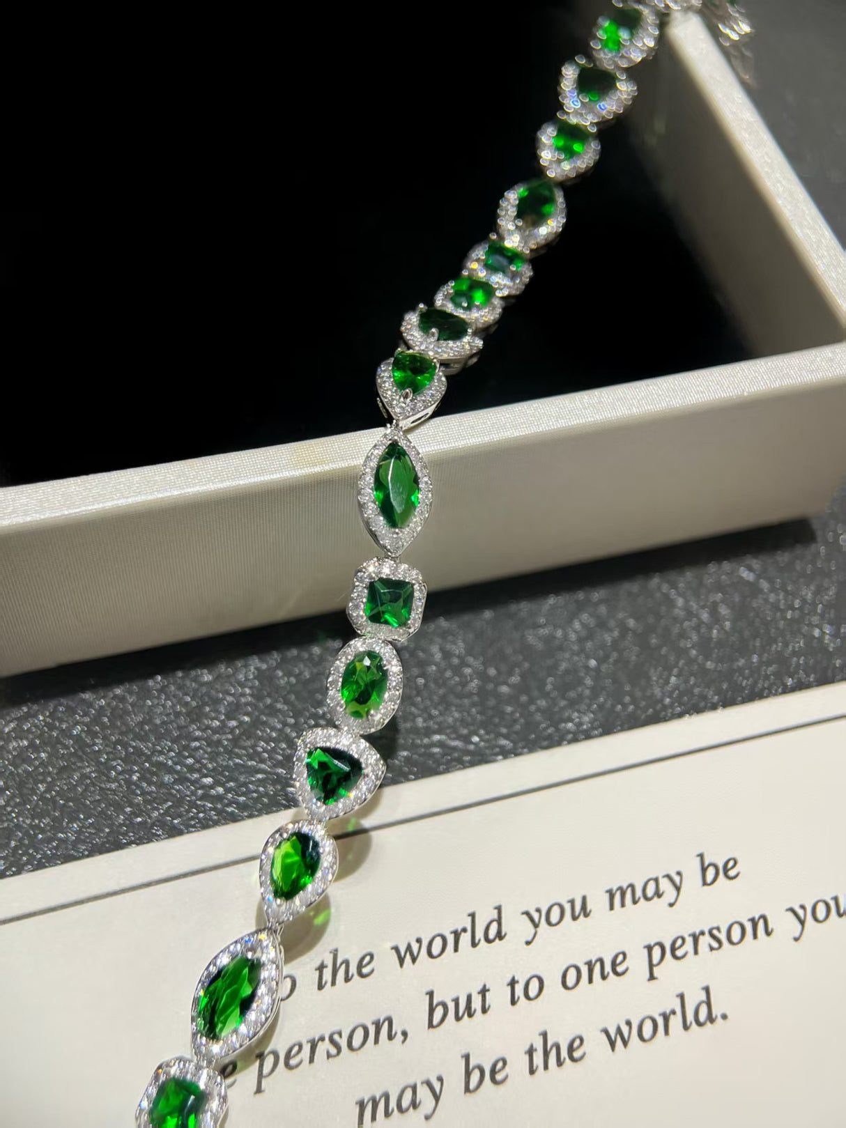 Green Gemstone Bracelet
