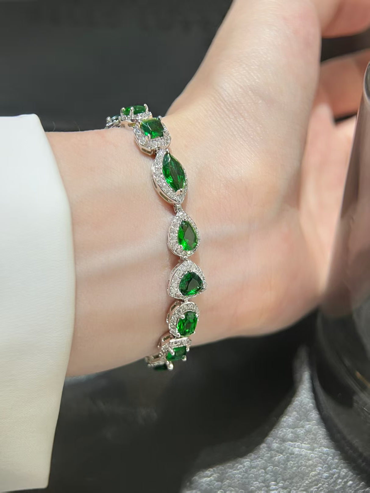 Green Gemstone Bracelet