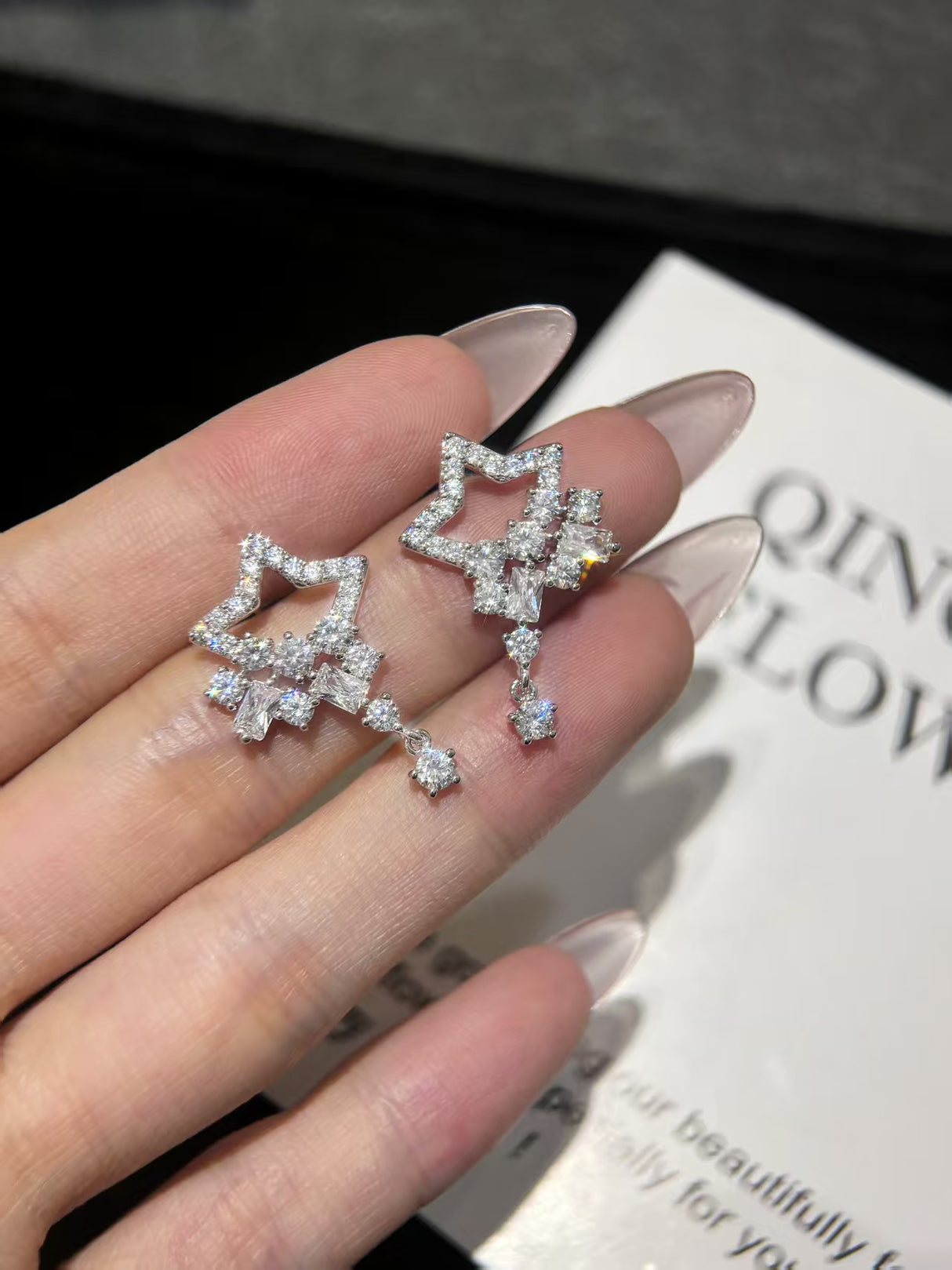 Crystal Star Earrings