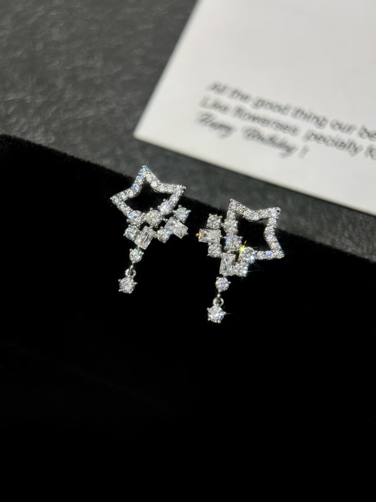 Crystal Star Earrings