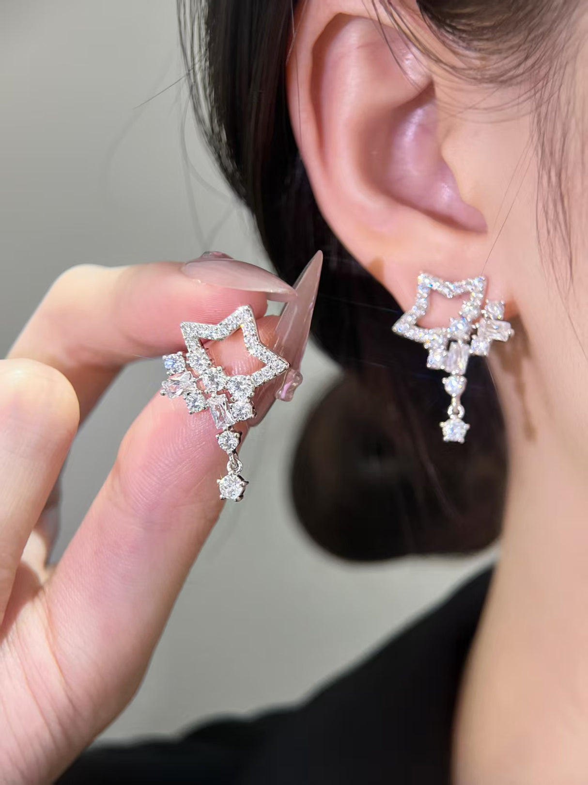 Crystal Star Earrings