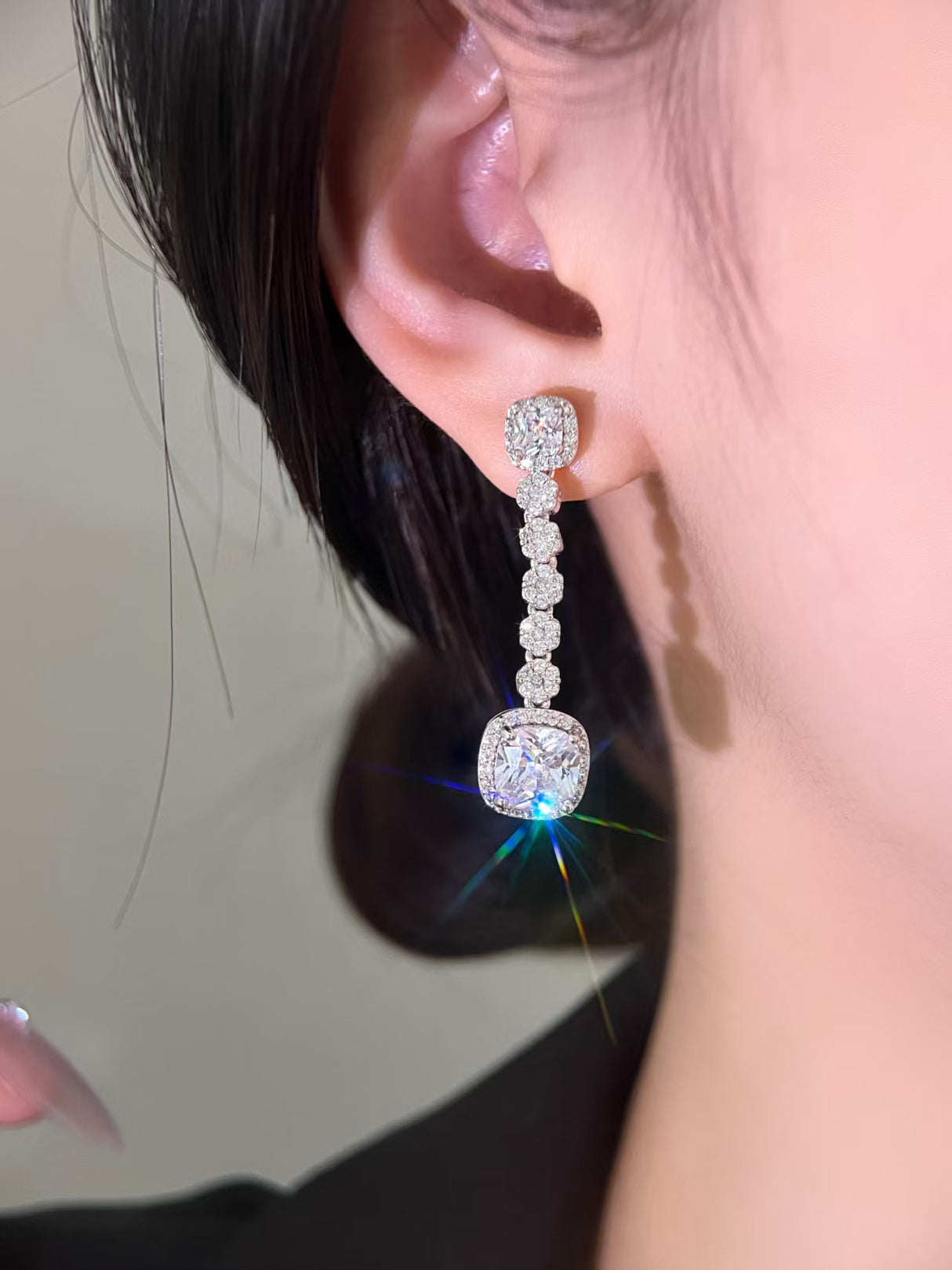 Zirconia Crystal Fashion Earrings