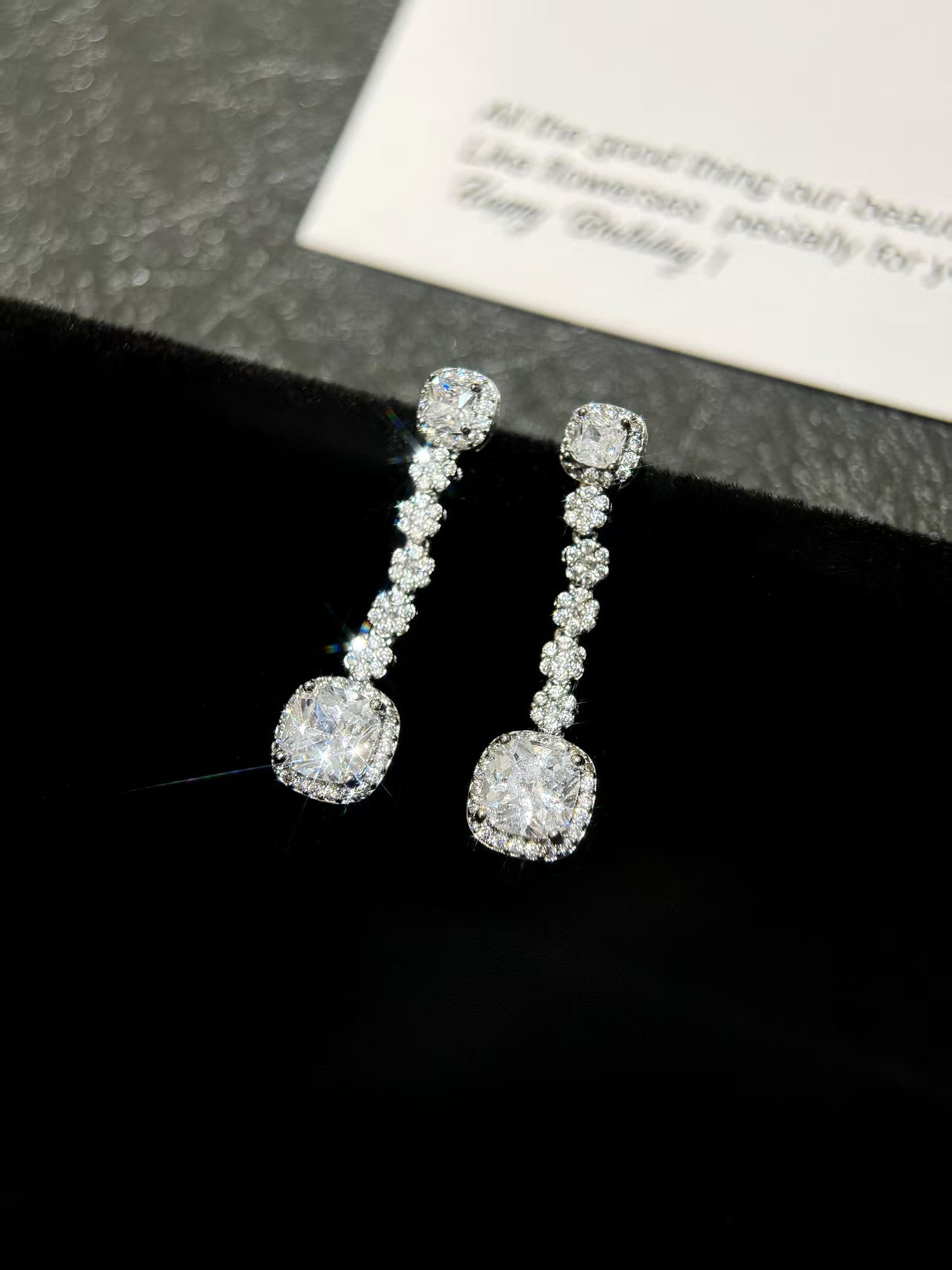 Zirconia Crystal Fashion Earrings