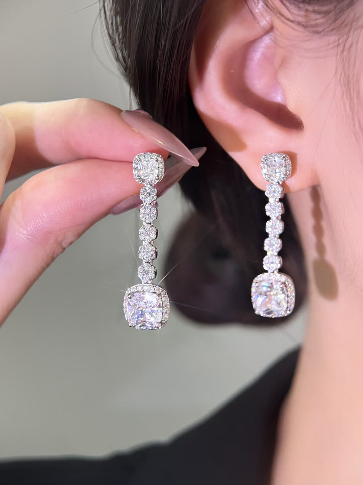 Zirconia Crystal Fashion Earrings