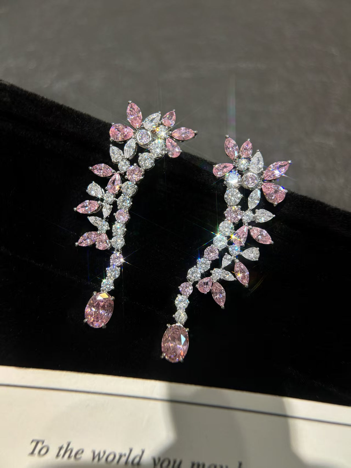 Zirconia Tassel Earrings