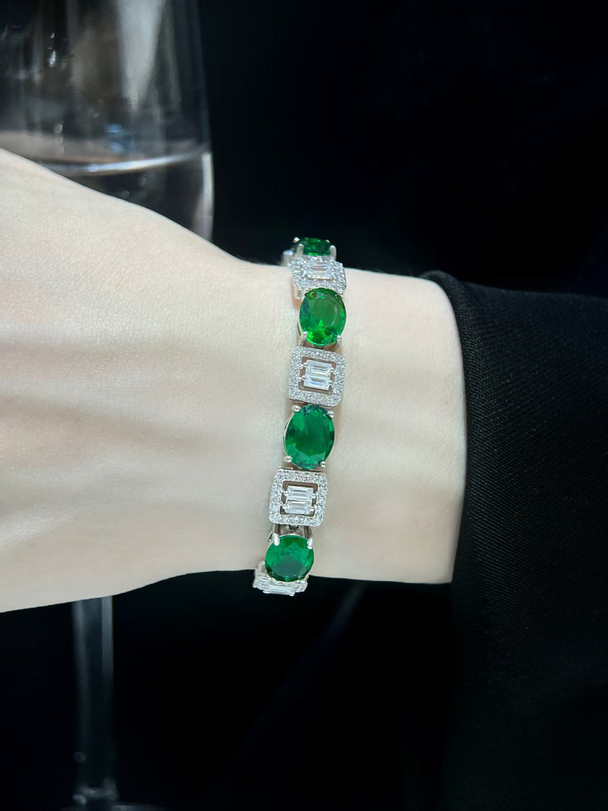 Green Broken Brick Bracelet