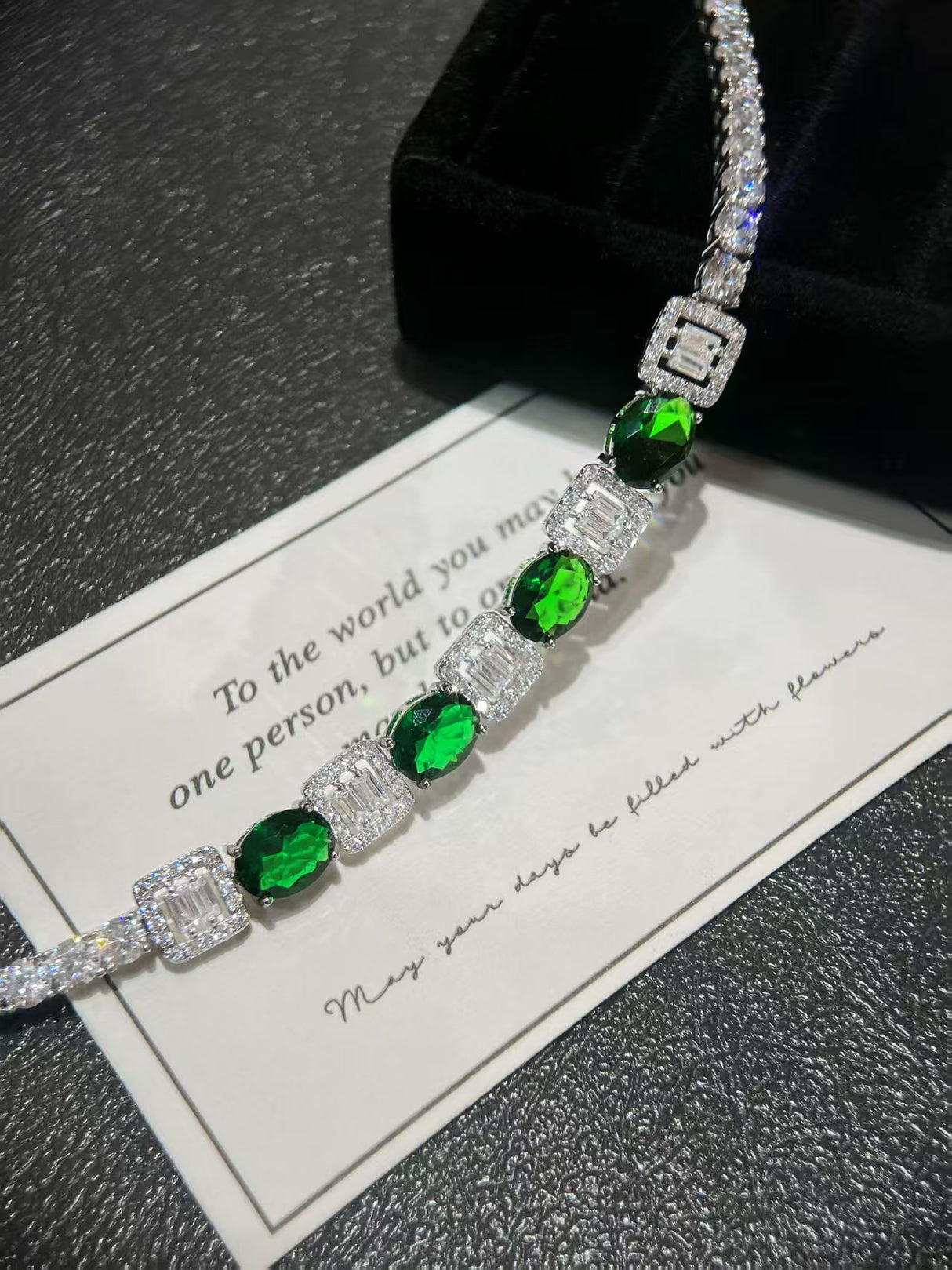 Green Broken Brick Bracelet