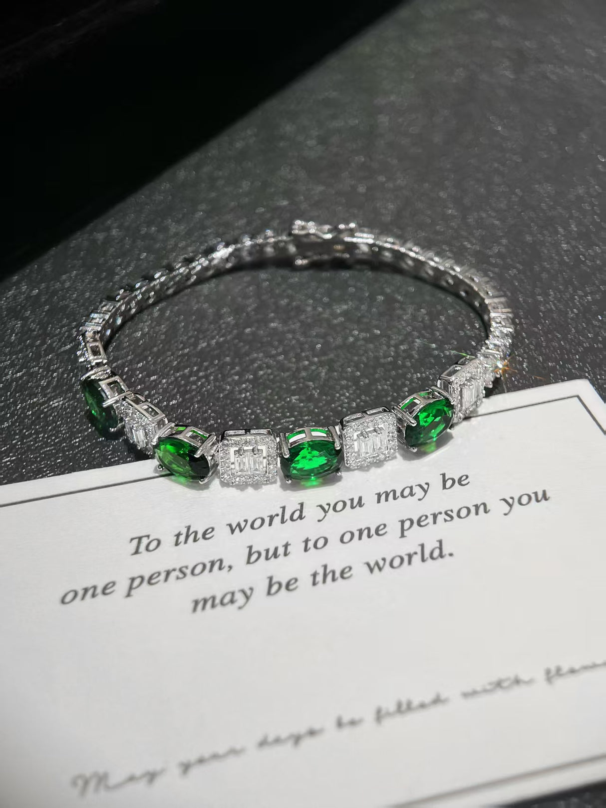 Green Broken Brick Bracelet