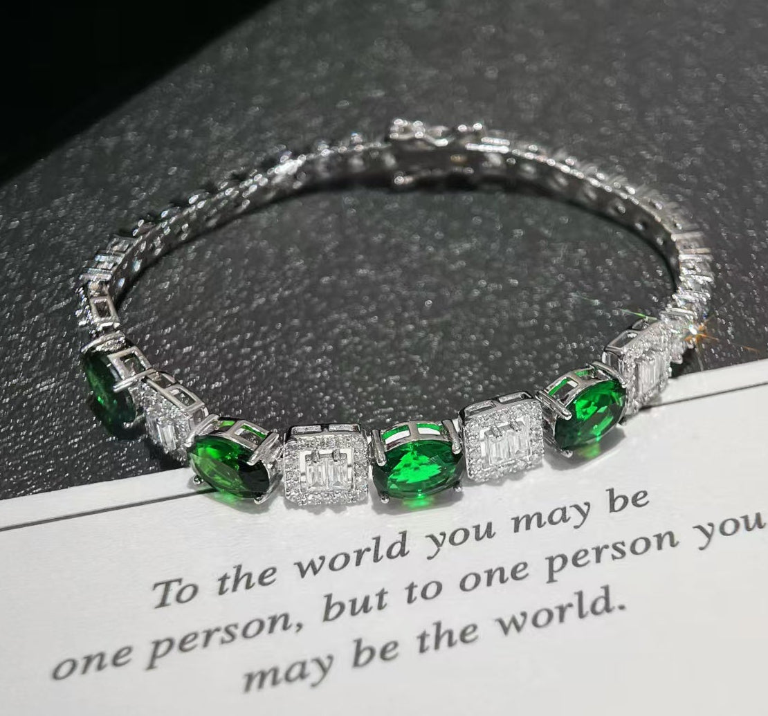 Green Broken Brick Bracelet
