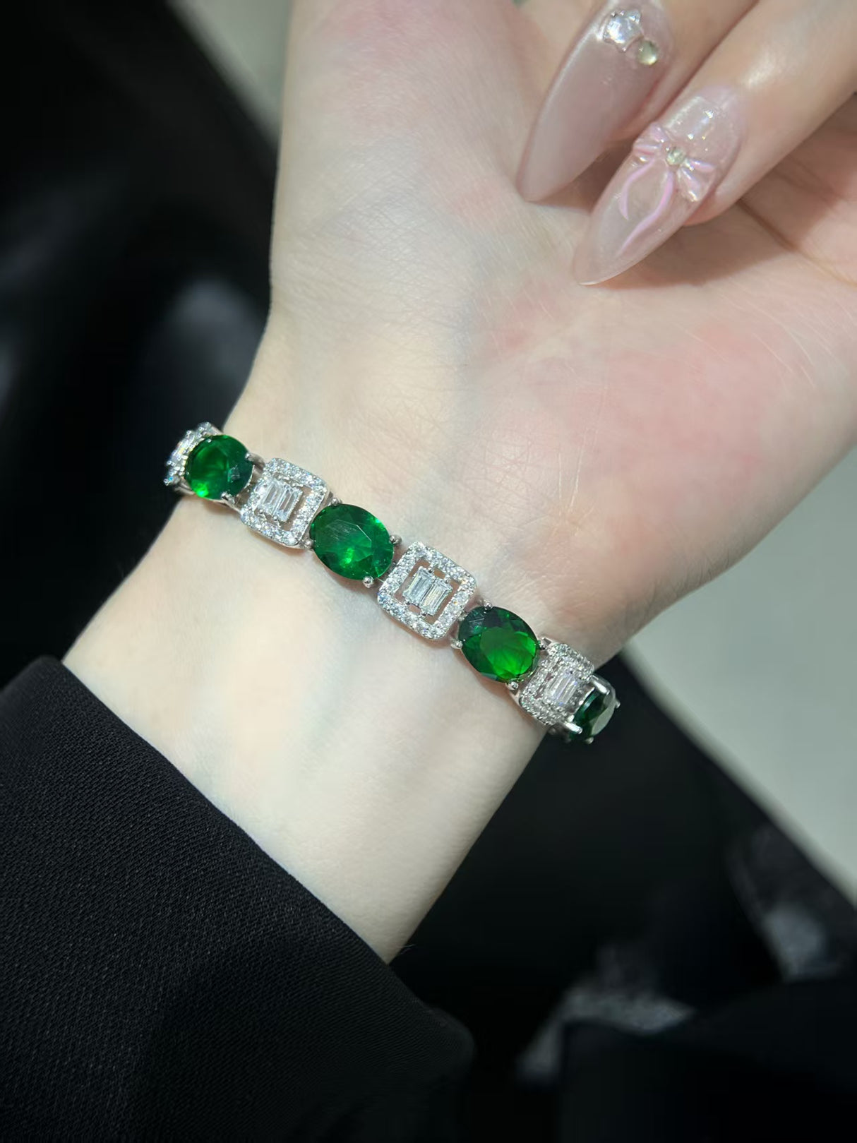 Green Broken Brick Bracelet