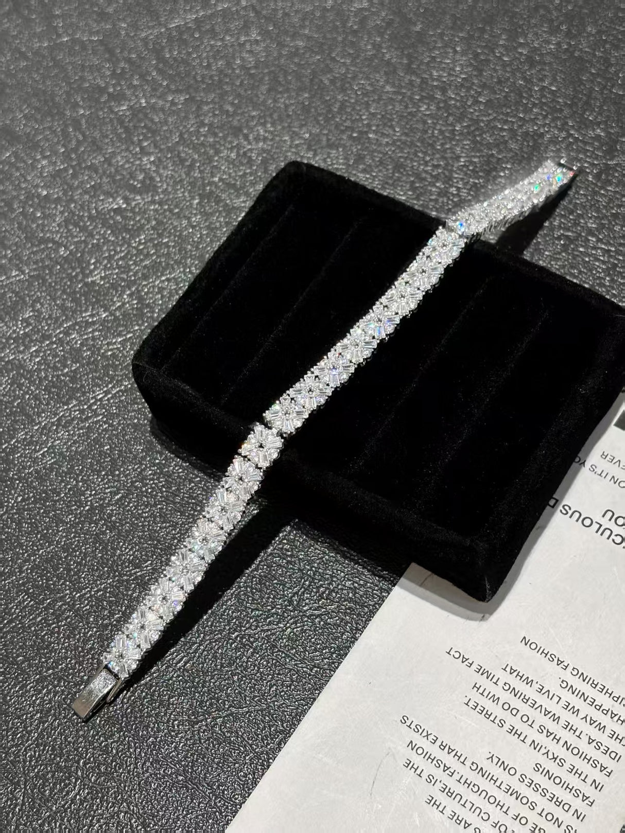 Crystal Broken Brick Bracelet