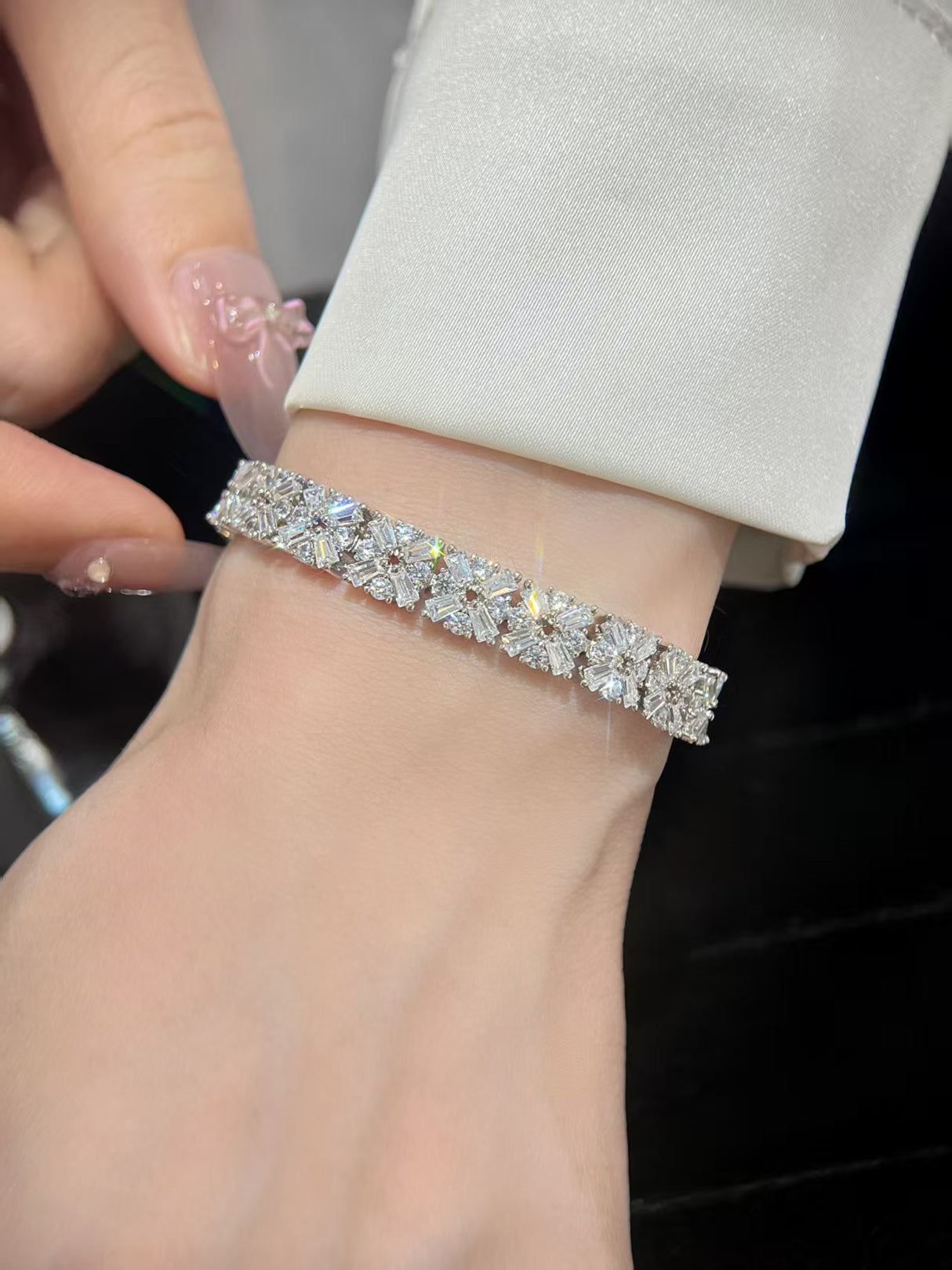Crystal Broken Brick Bracelet