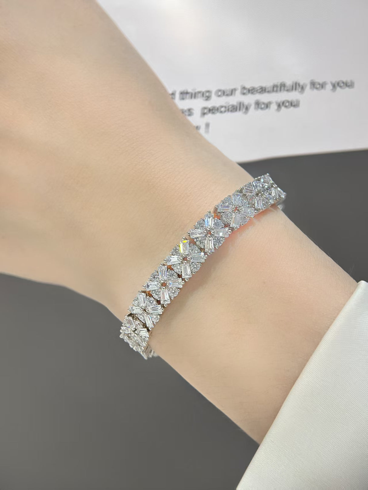 Crystal Broken Brick Bracelet