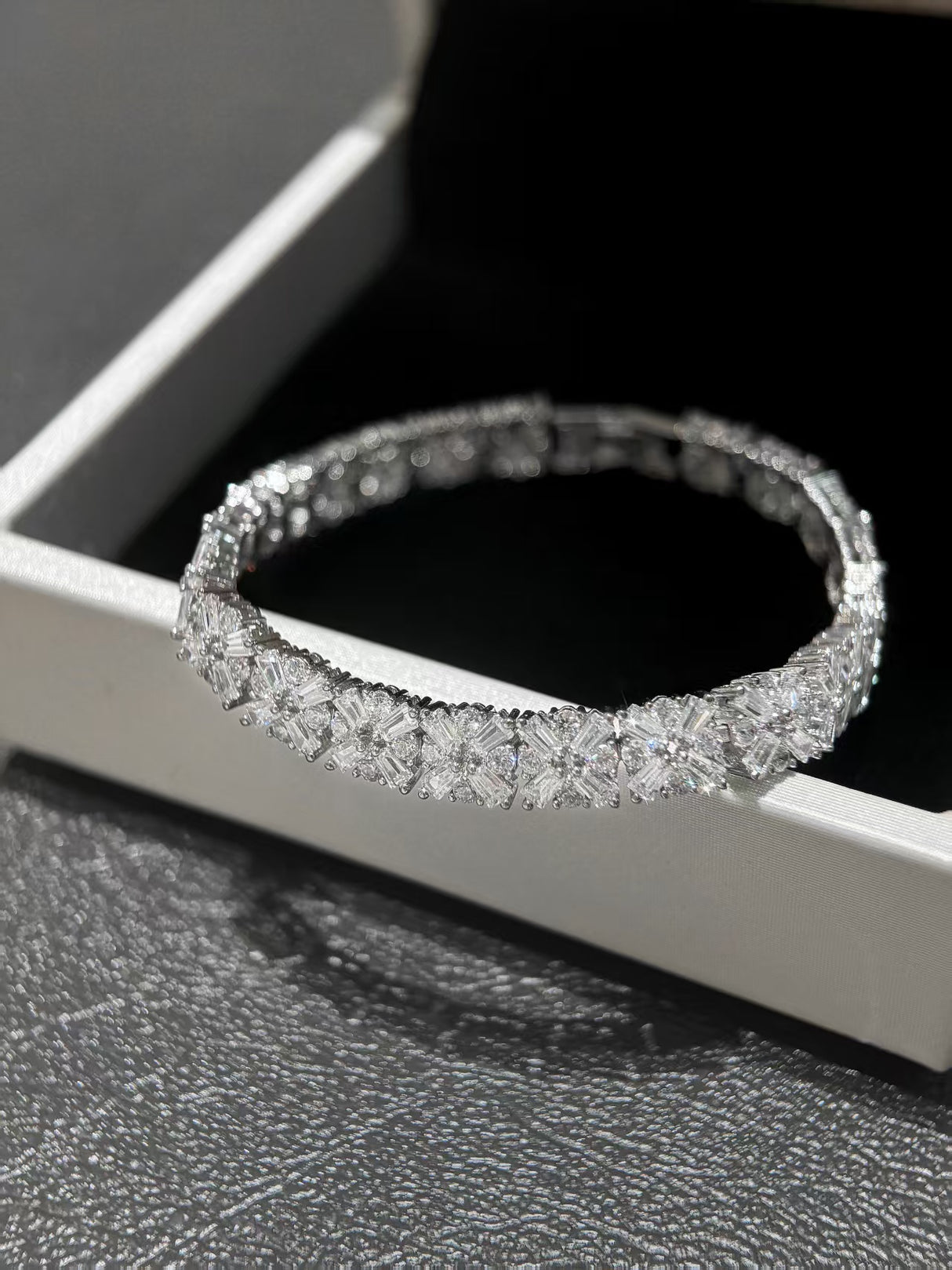 Crystal Broken Brick Bracelet