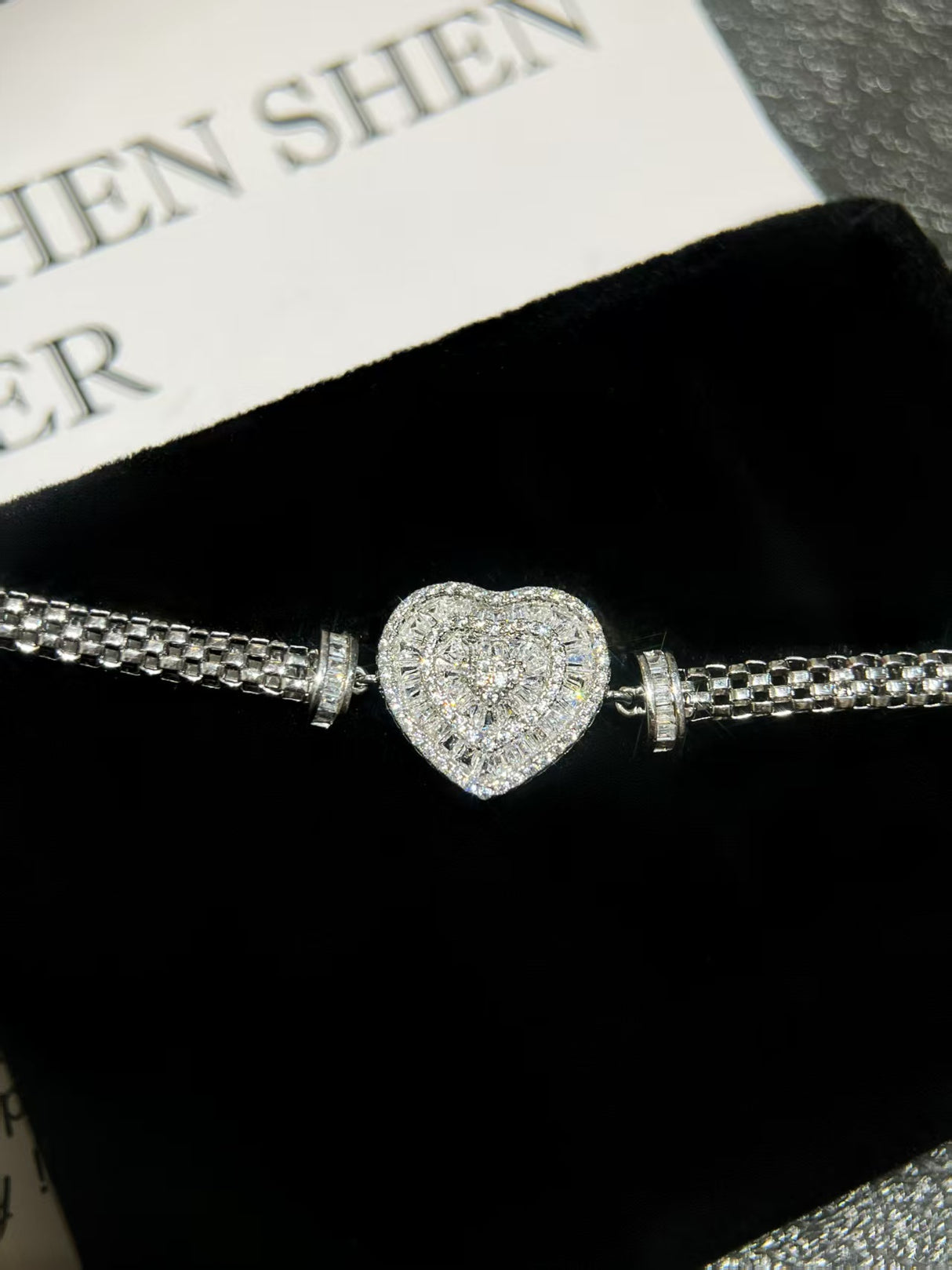 Heart Shaped Lab-Grown Diamond Bracelet
