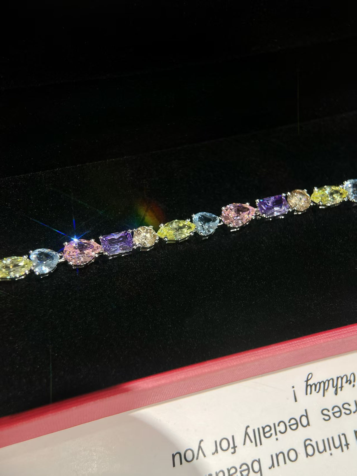 Candy Colored Crystal Bracelet