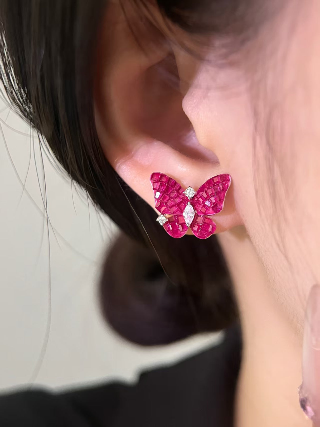 Butterfly Ruby Earrings