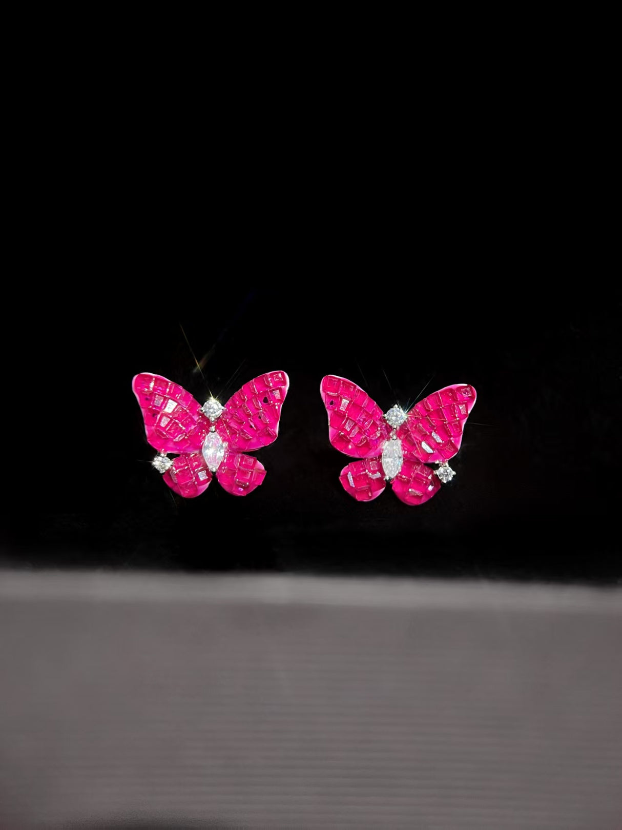 Butterfly Ruby Earrings