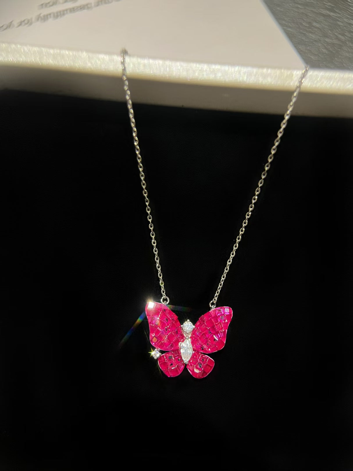 Butterfly Ruby Necklace