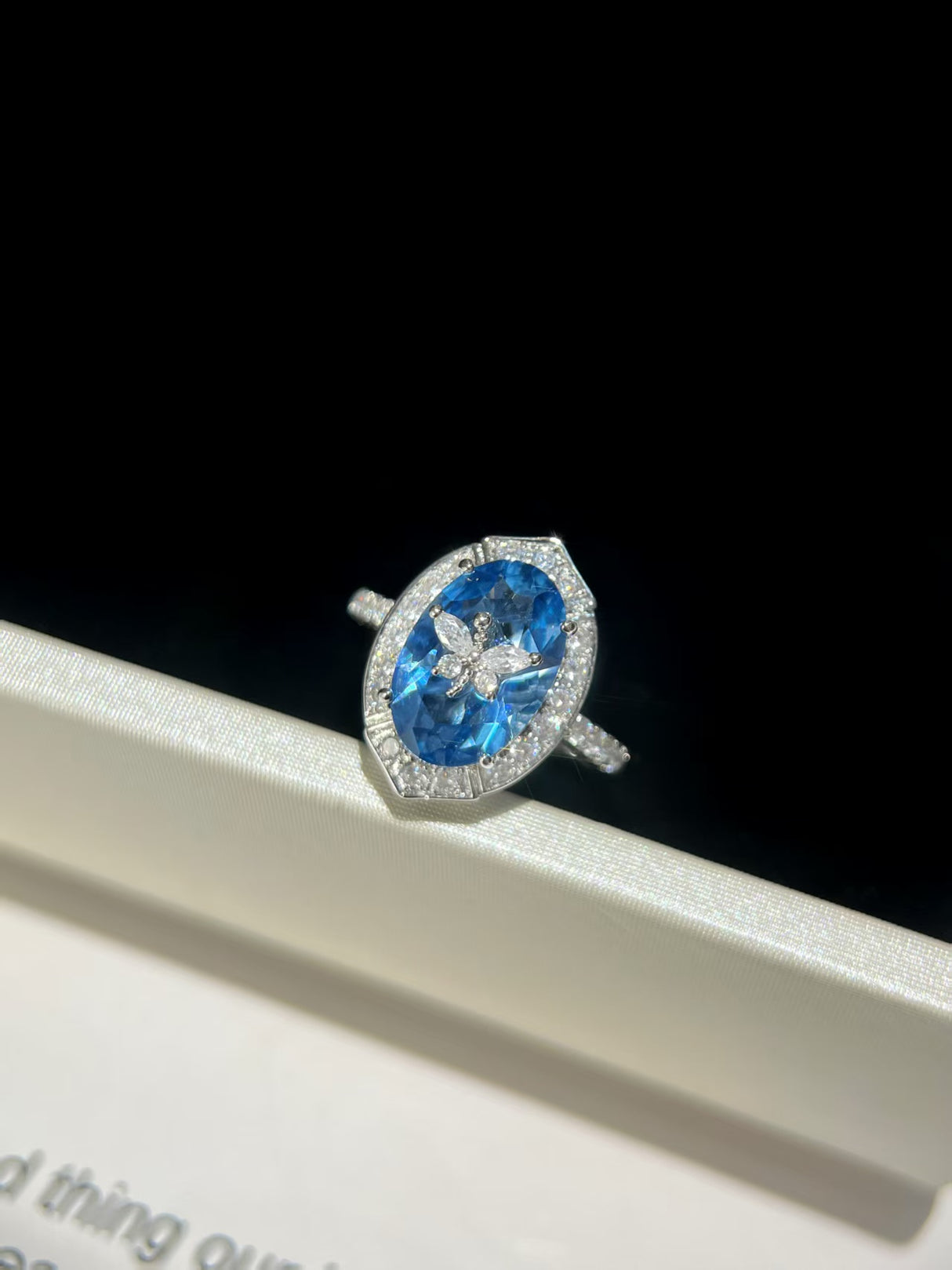 Sea Blue Love Ring
