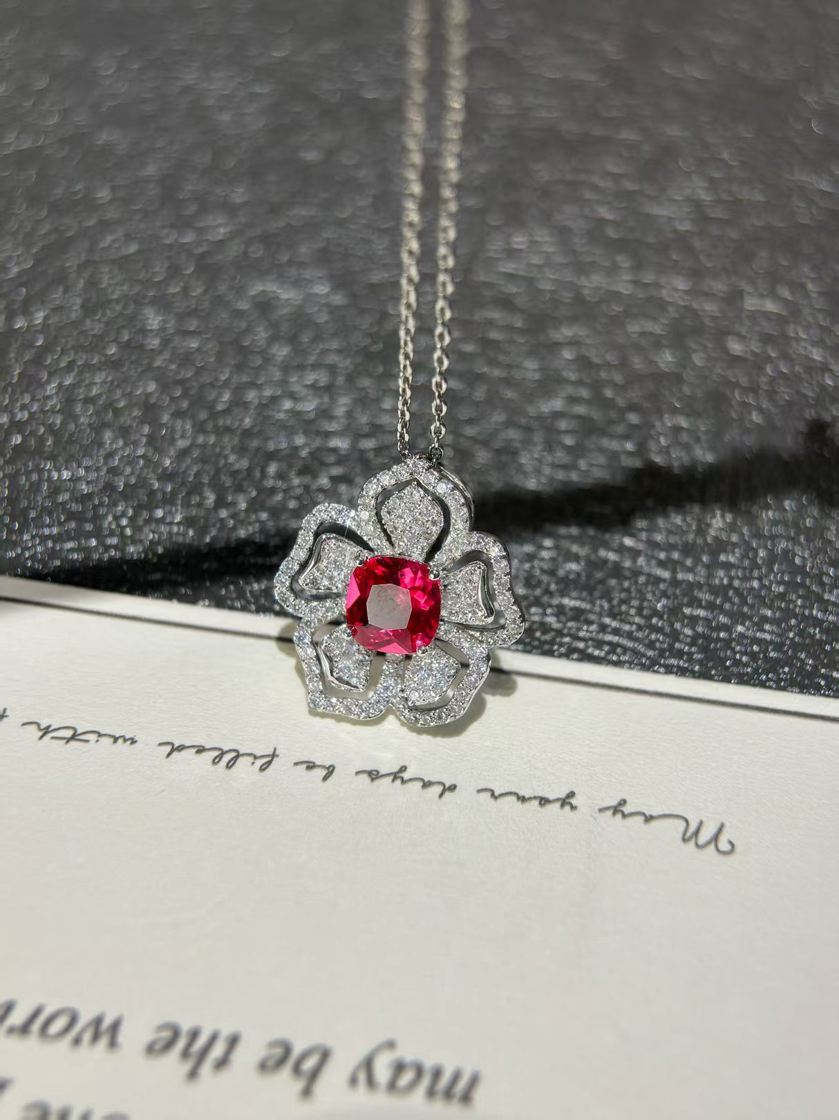 Silver Flower Necklace