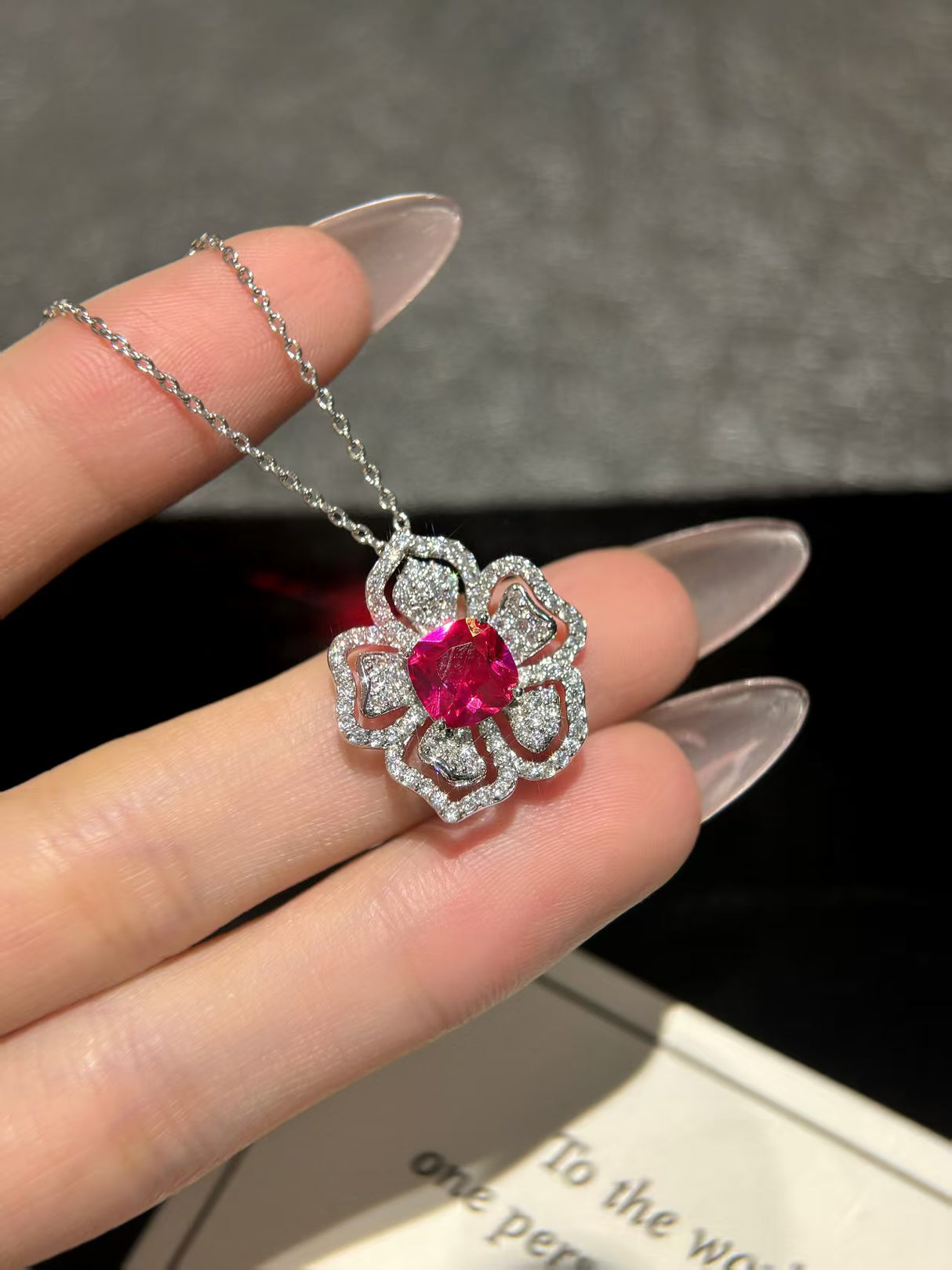 Silver Flower Necklace