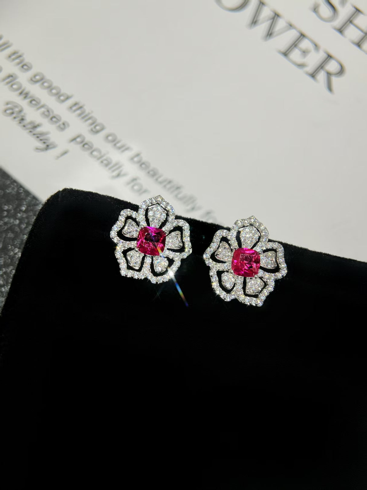 Silver Flower Earrings