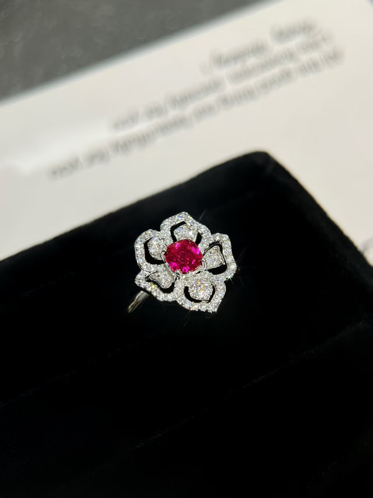 Silver Flower Ring