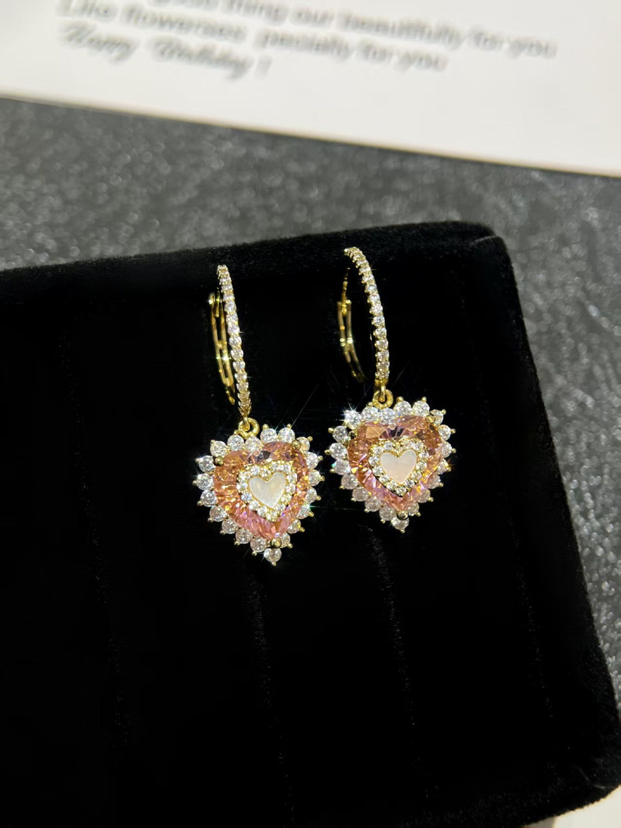 Pink Lab-Grown Diamond Stud Earrings