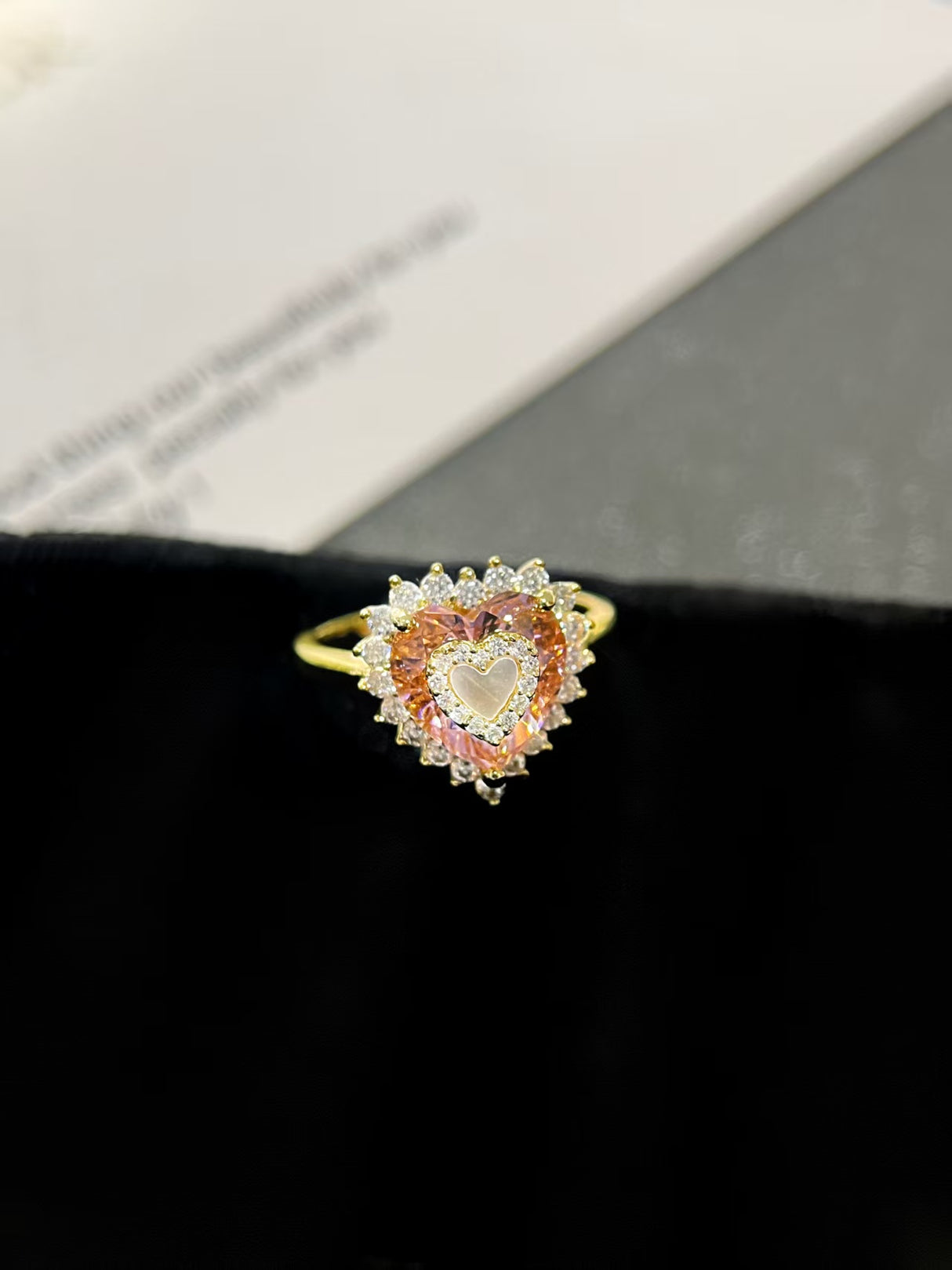 Pink Lab-Grown Diamond Ring