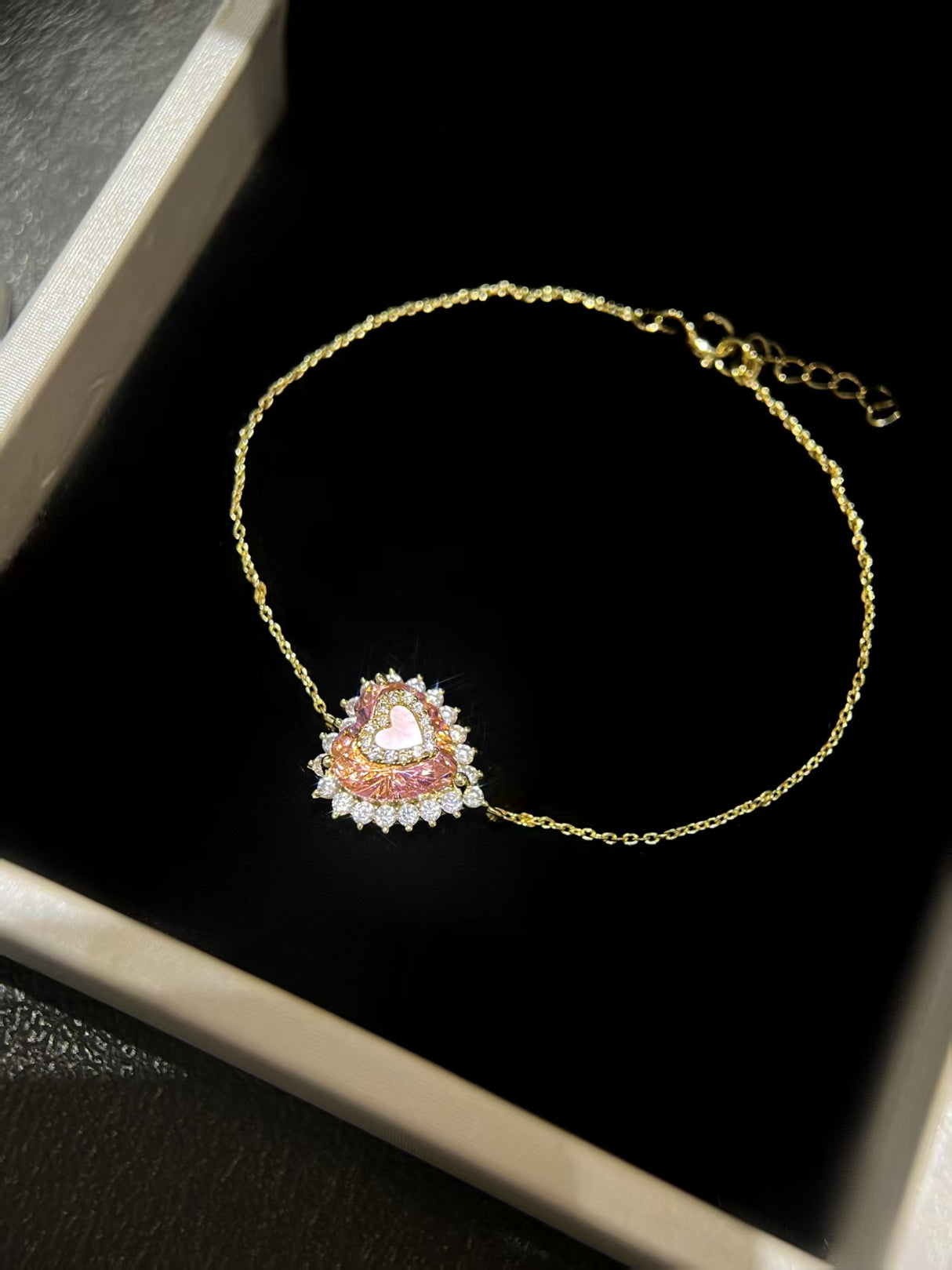 Pink Lab-Grown Diamond Bracelet