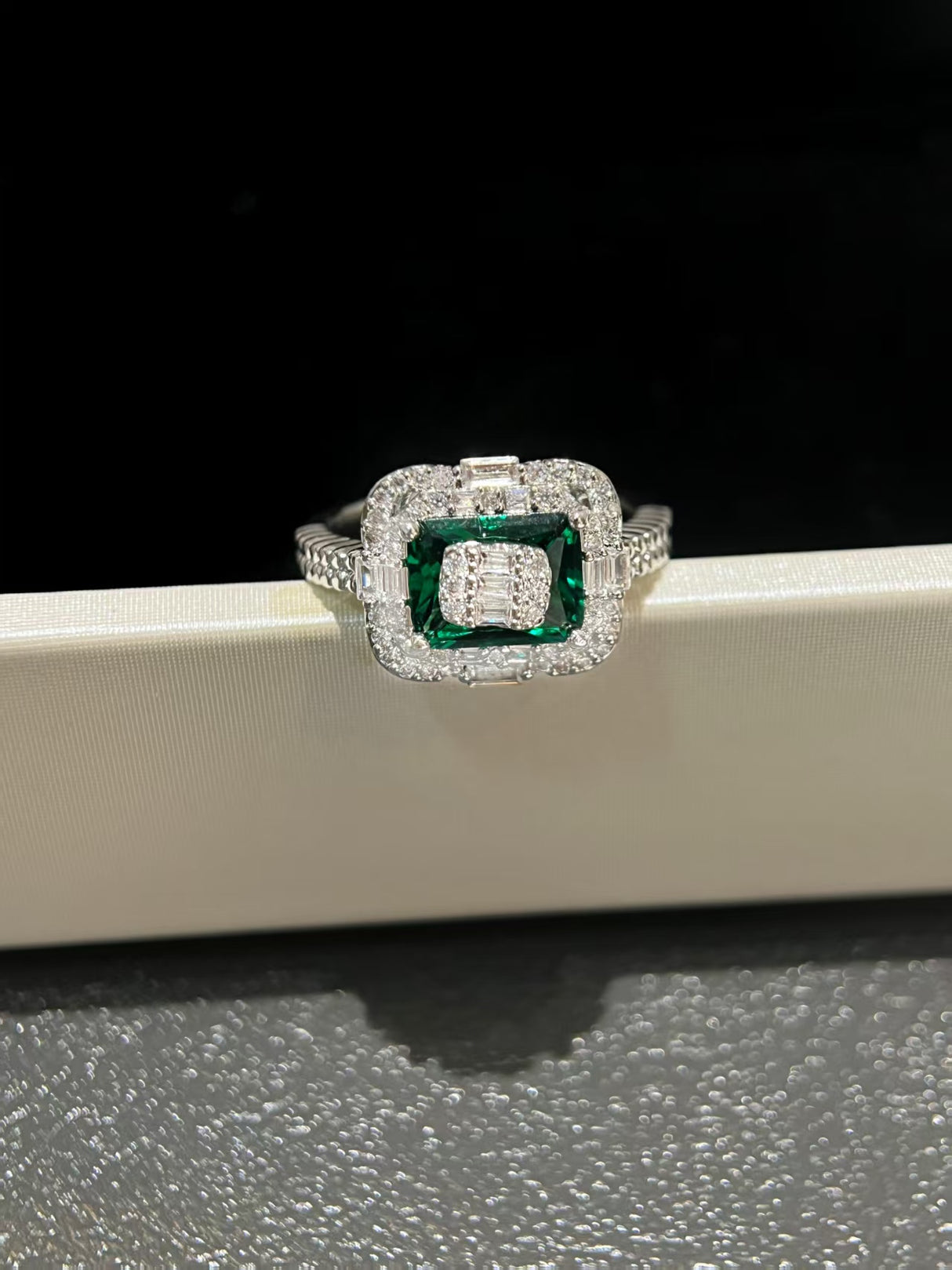 Emerald Shadow Ring