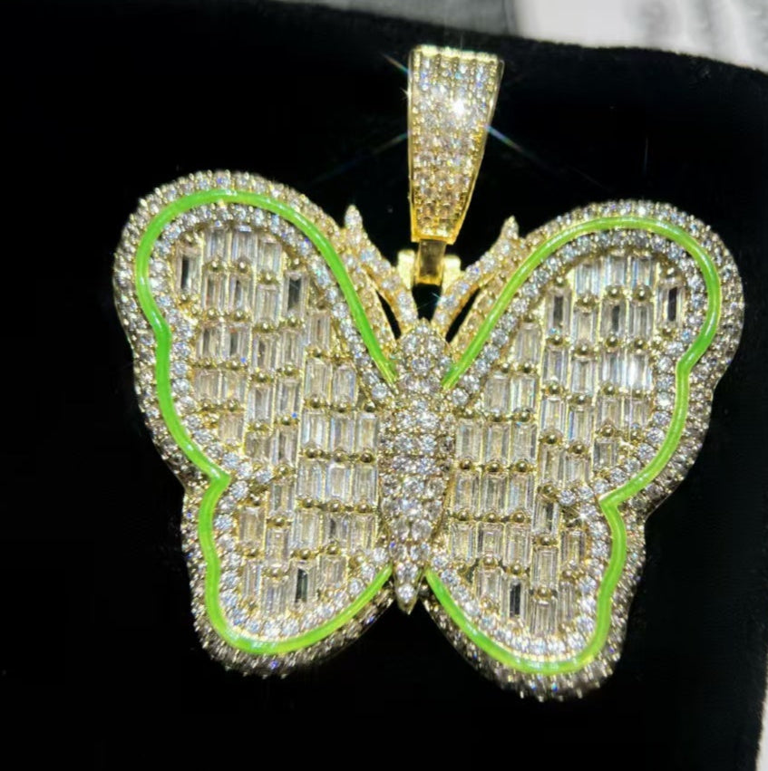 Butterfly Inlay Pendant