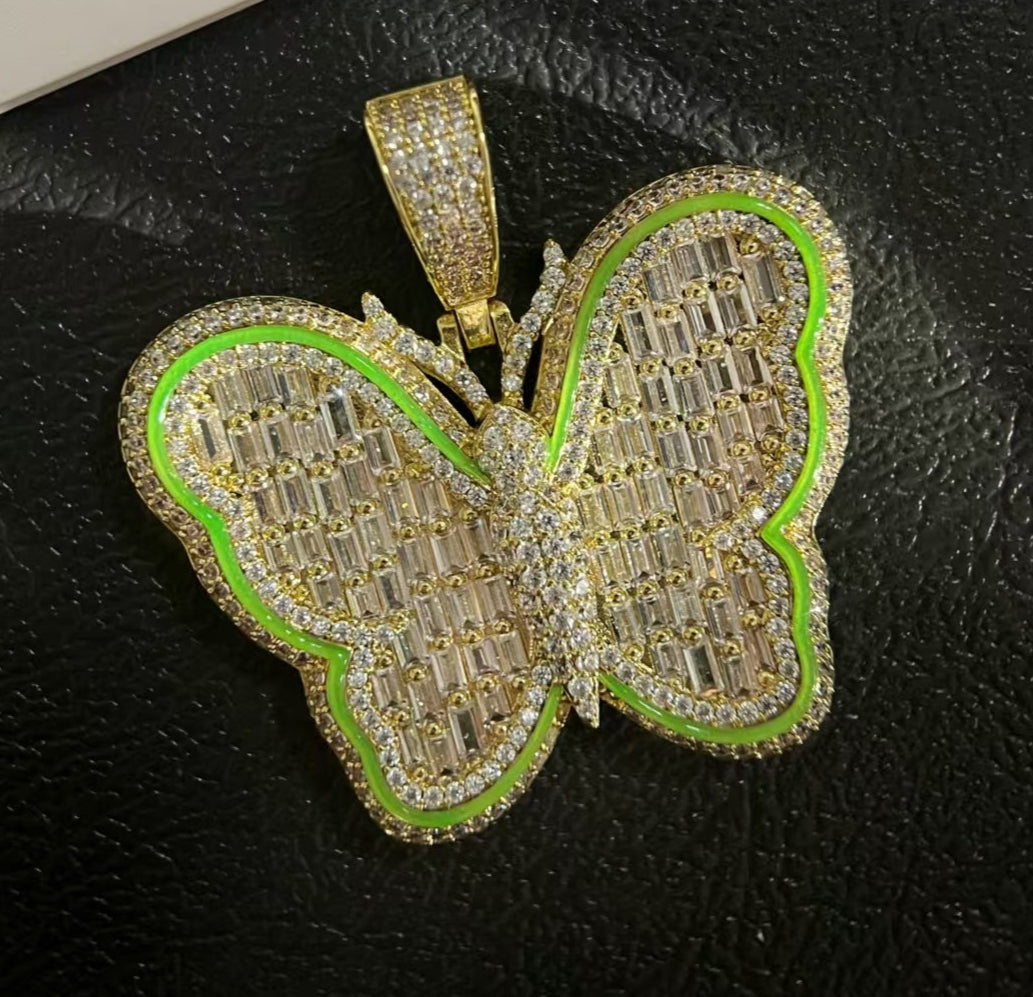 Butterfly Inlay Pendant