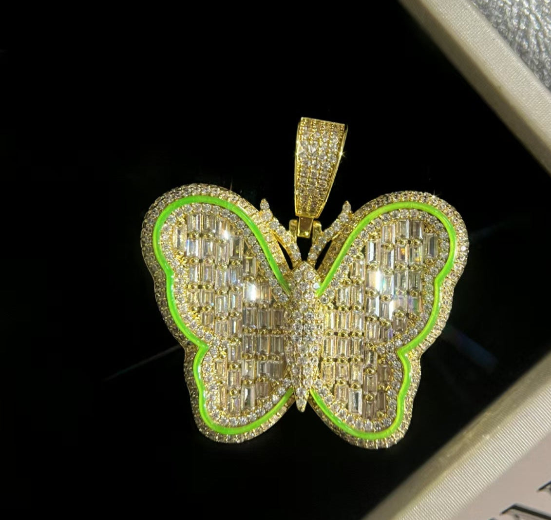 Butterfly Inlay Pendant