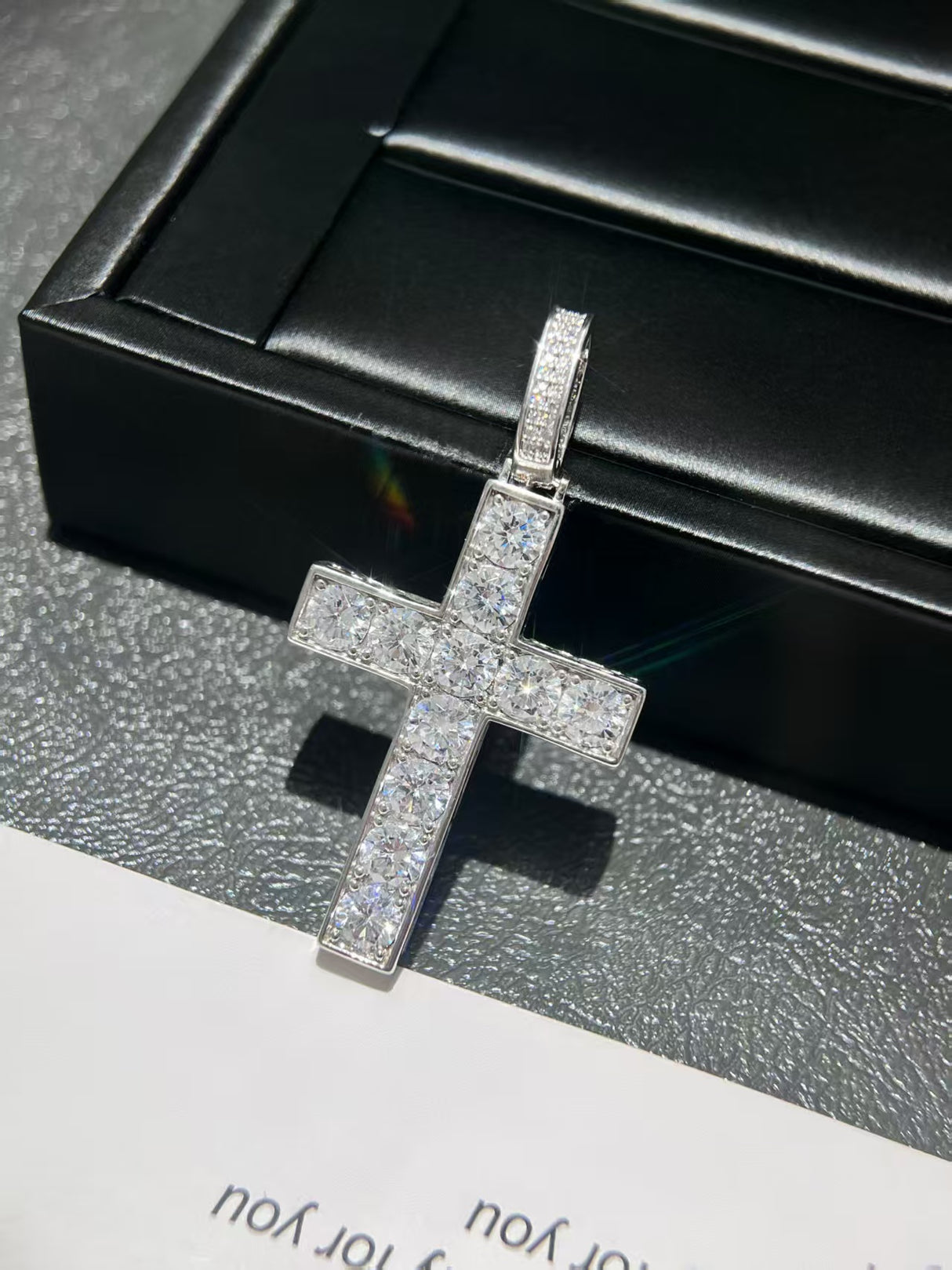 Lab-Grown Diamond Cross Pendant