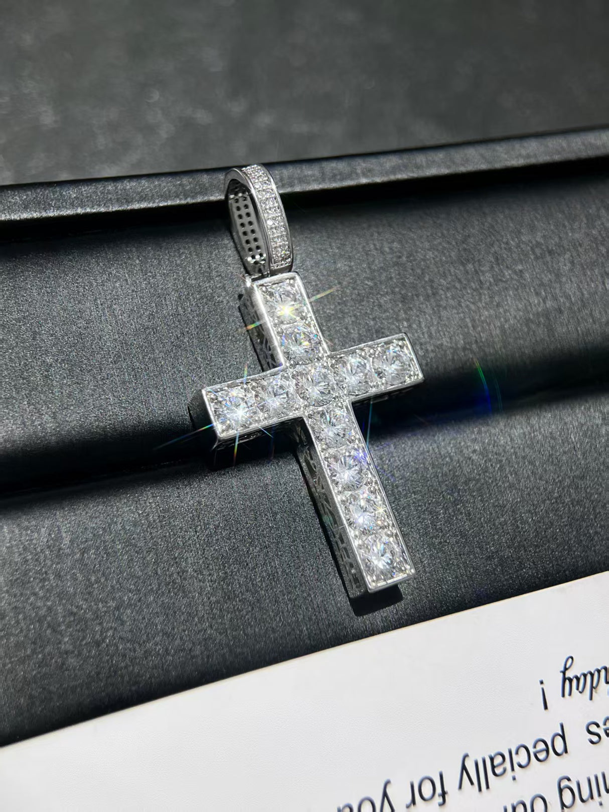Lab-Grown Diamond Cross Pendant