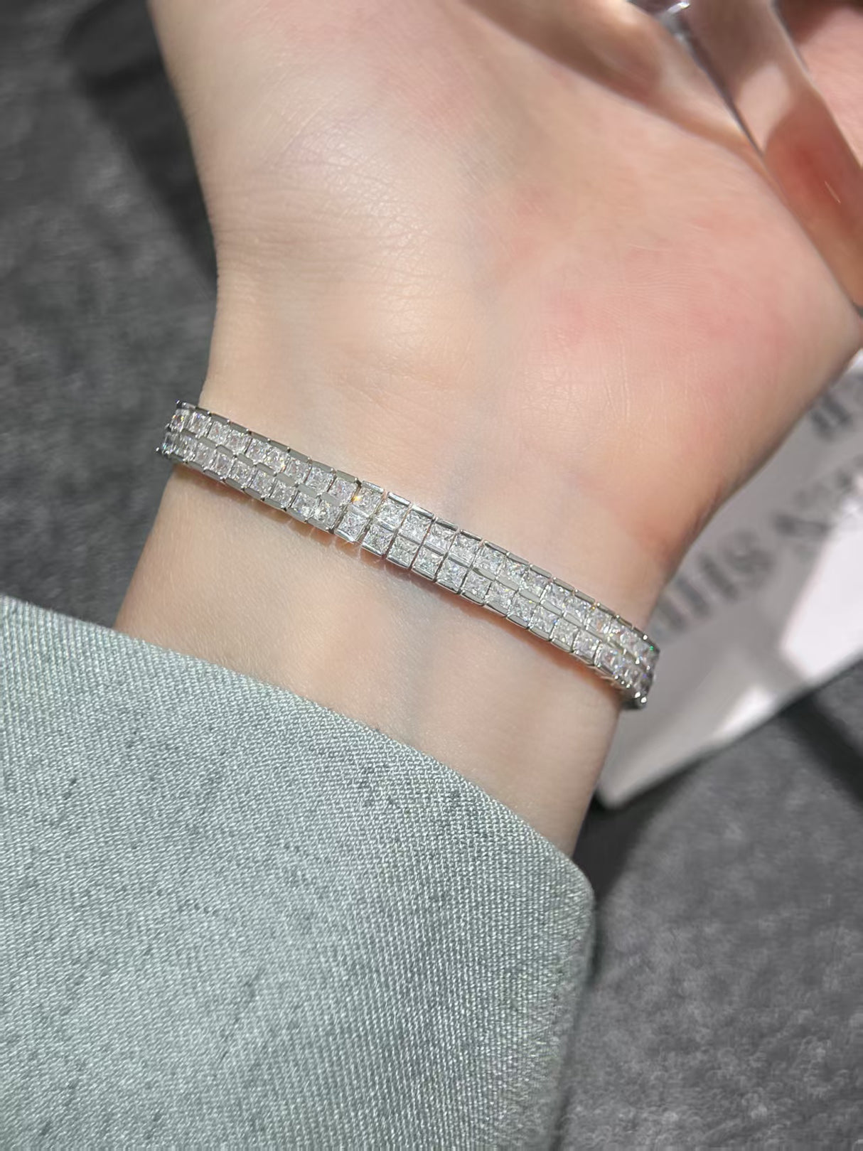 Sterling Silver CZ Tennis Bracelet