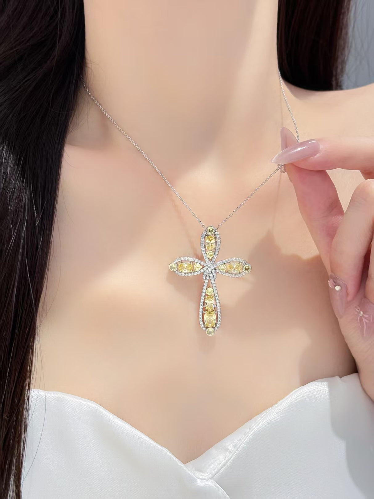 Simple Cross Necklace