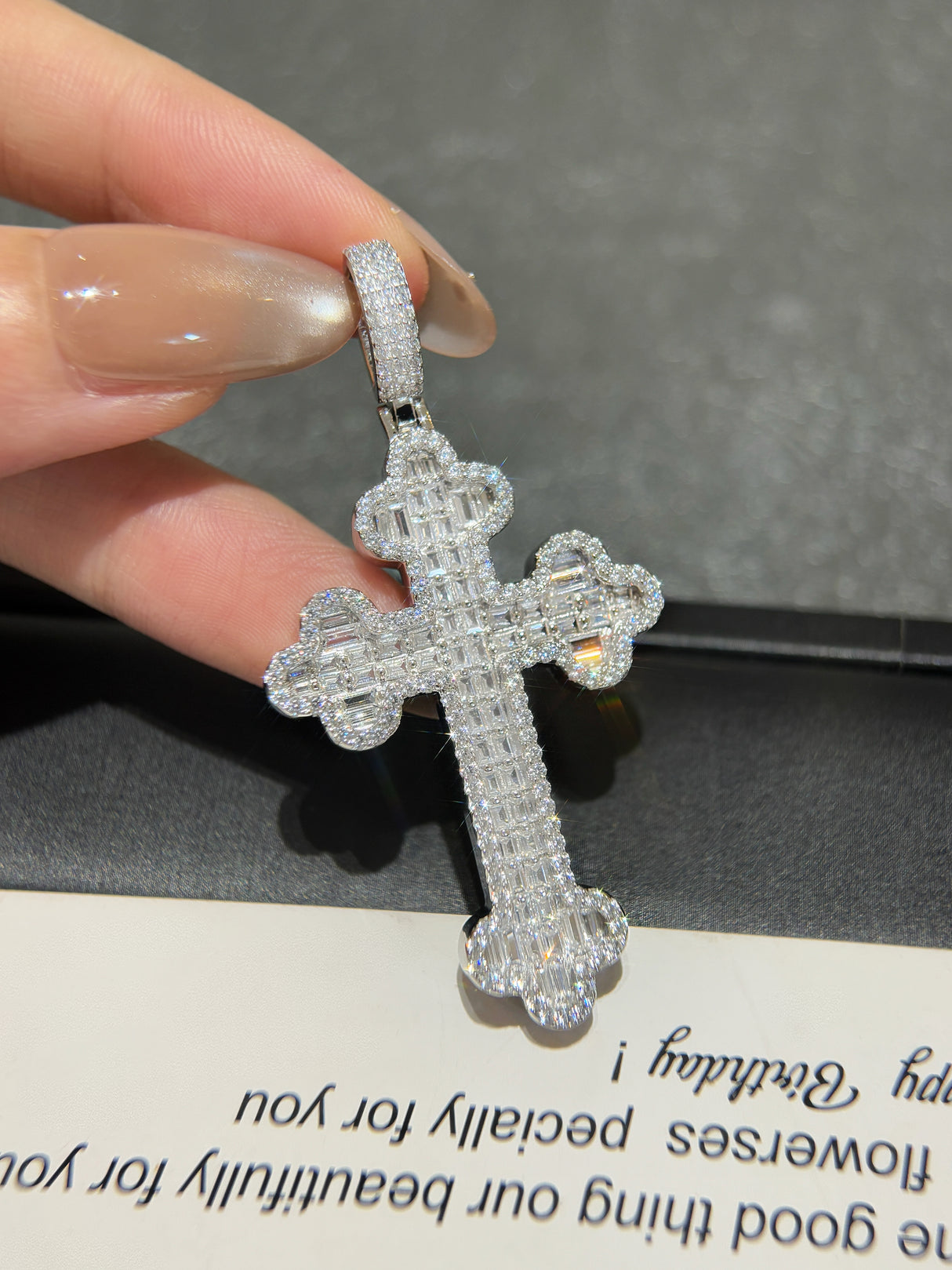 Broken Brick Cross Pendant