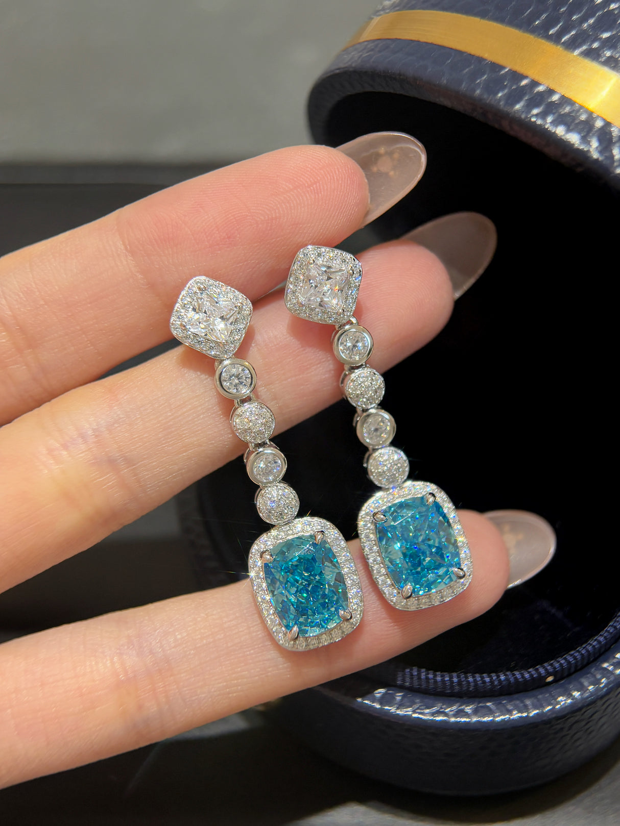 Ice Blue Earrings