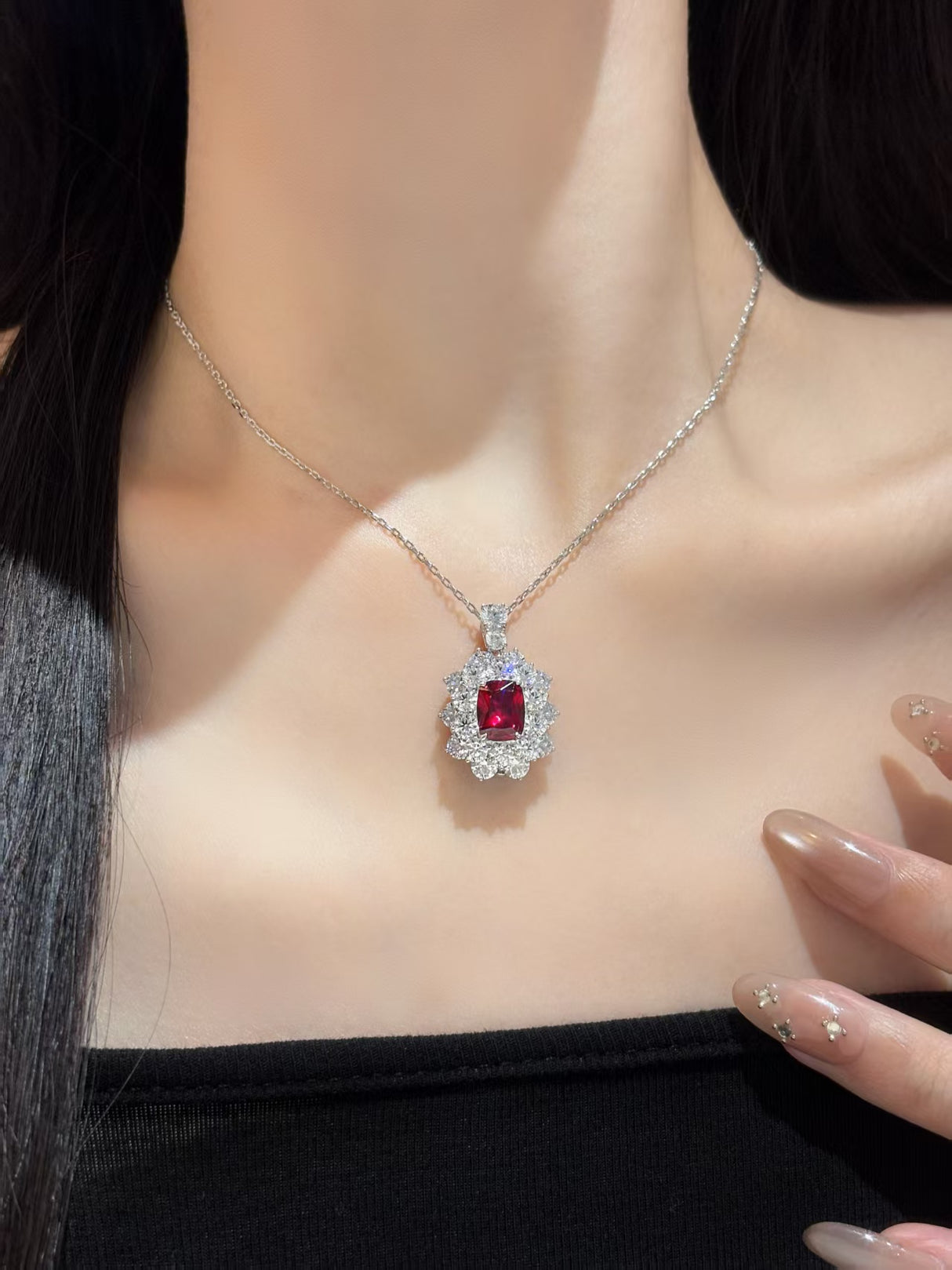 Crimson Radiance Necklace