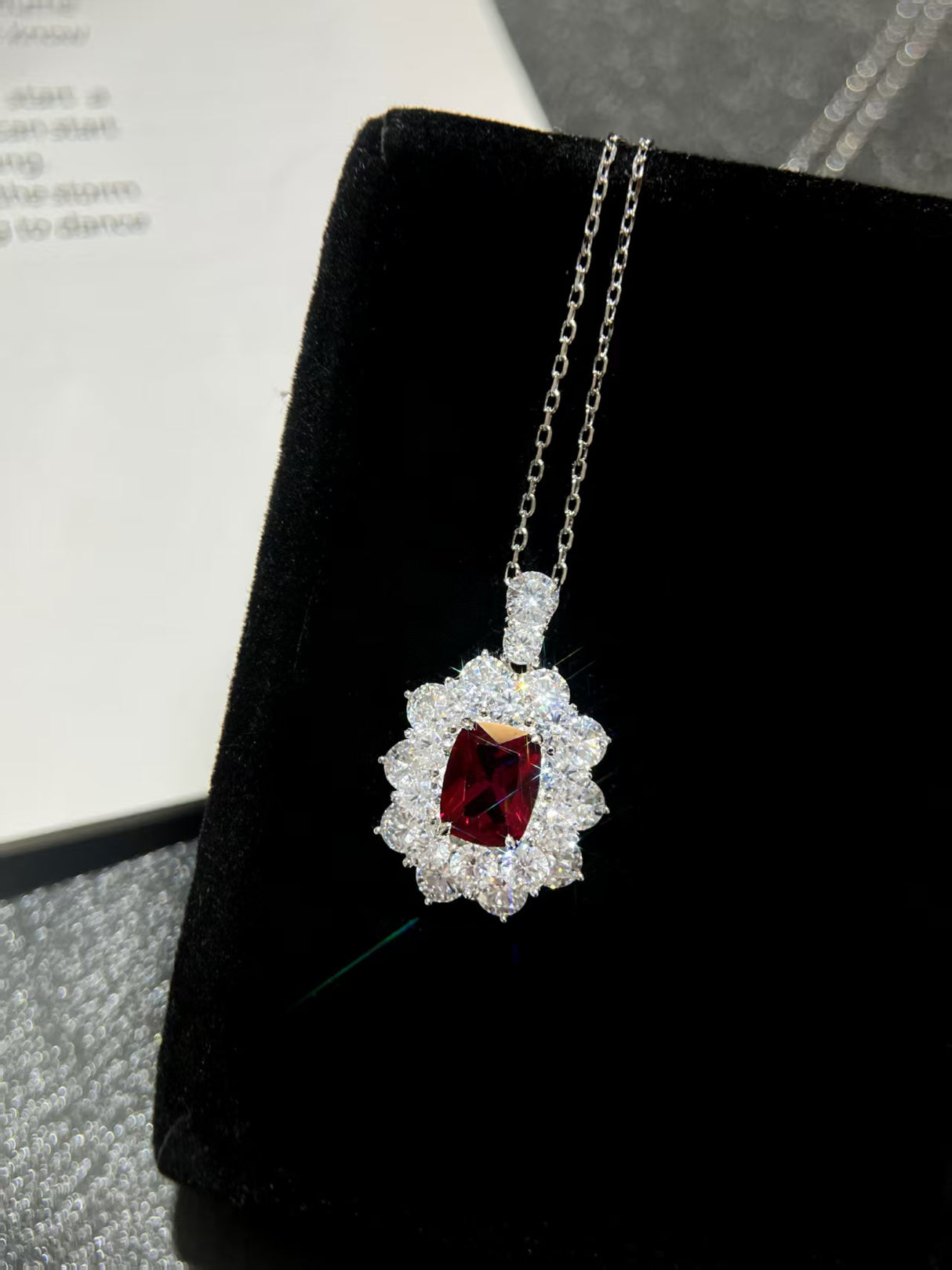 Crimson Radiance Necklace