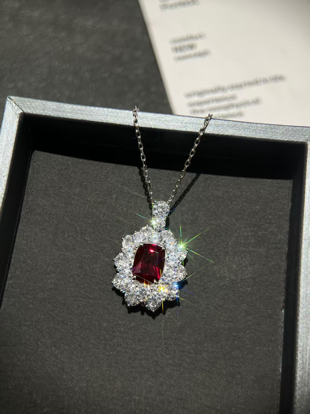 Crimson Radiance Necklace